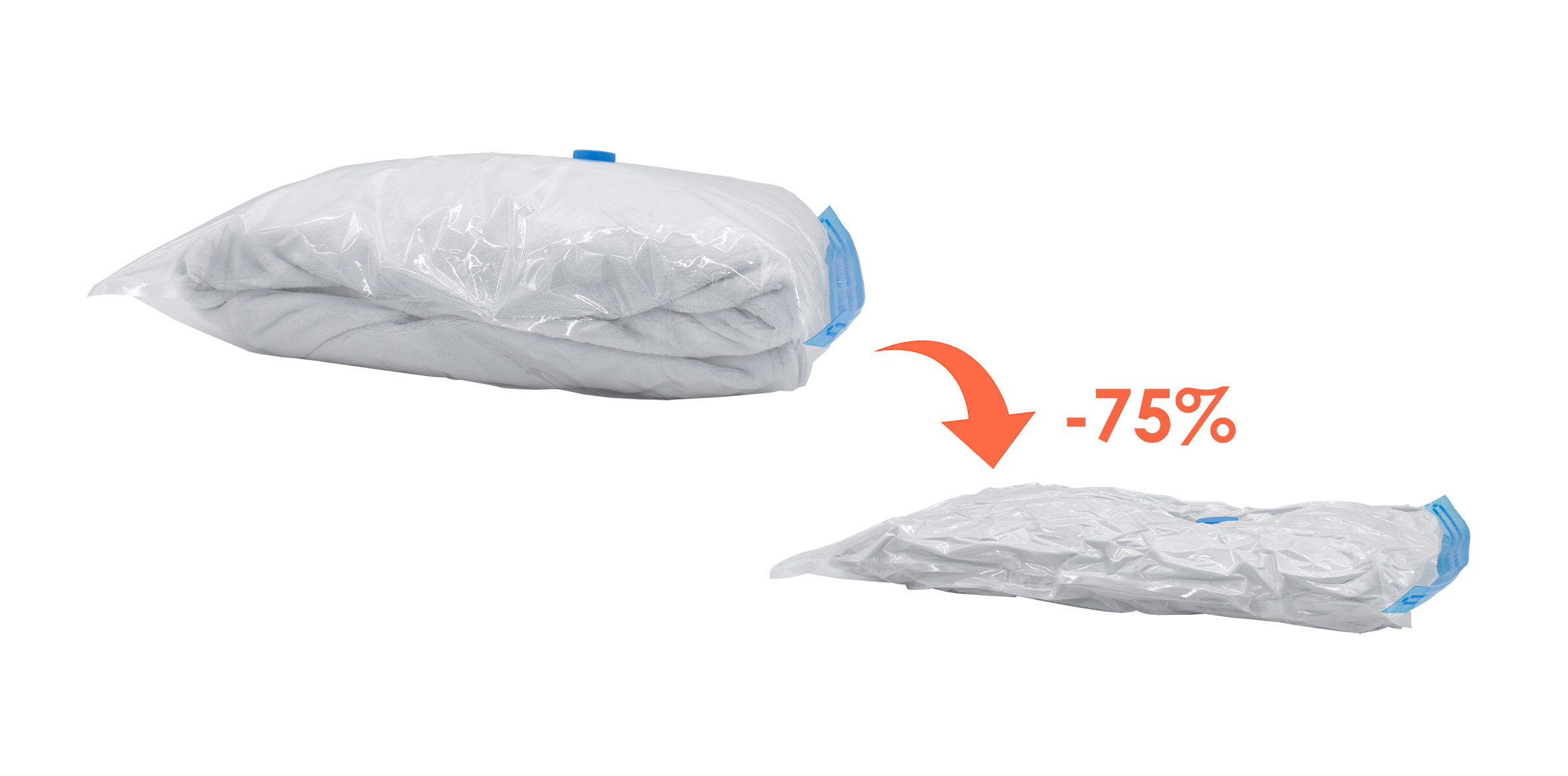 Vakuum Kleiderbeutel 60 x 40 cm - 36 Stück - Luftdicht verschließbarer Aufbewahrungsbeutel