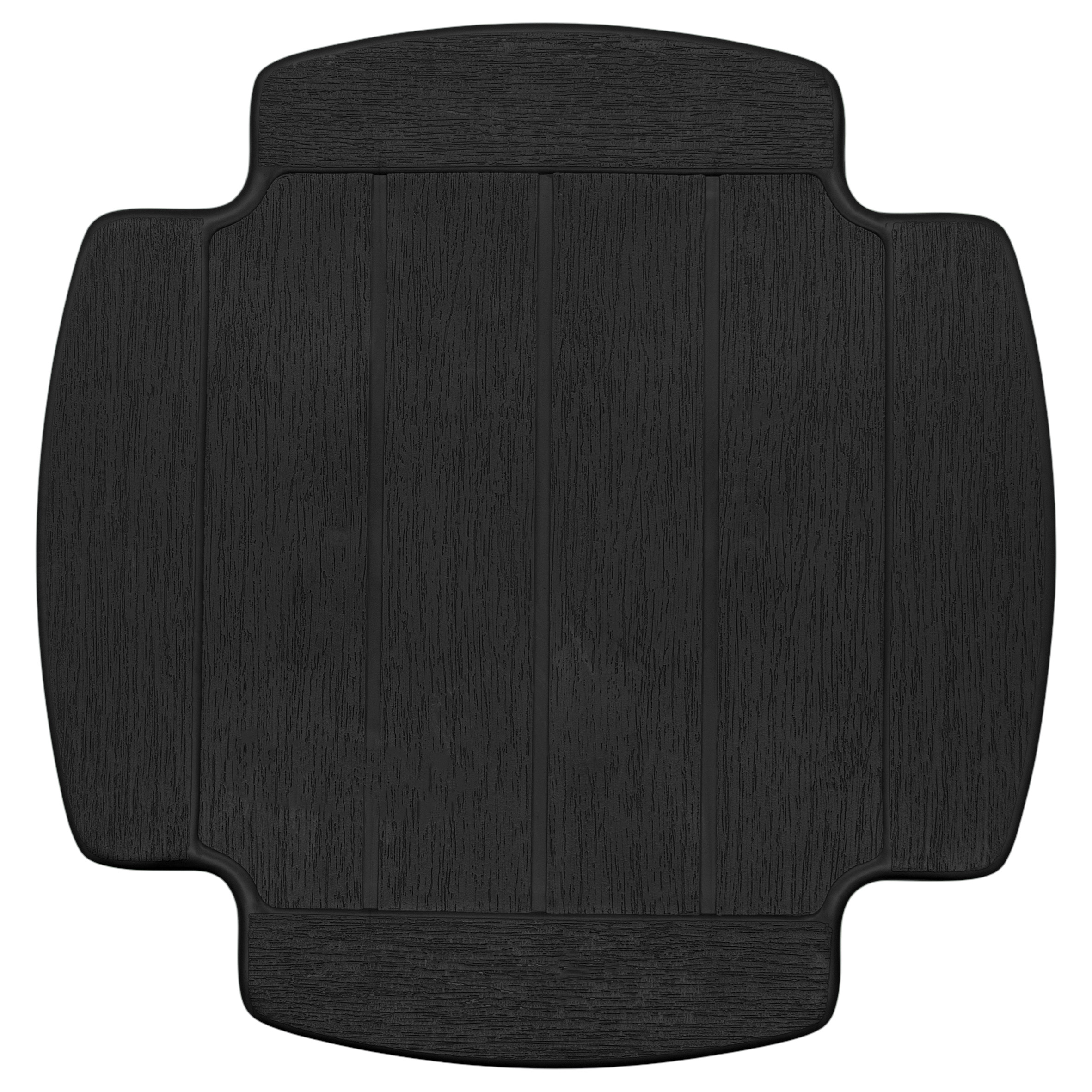 Kunststoff Mehrzweck Hocker 42 x 38 cm - anthrazit - Fußhocker oder Beistelltisch für Garten und Balkon