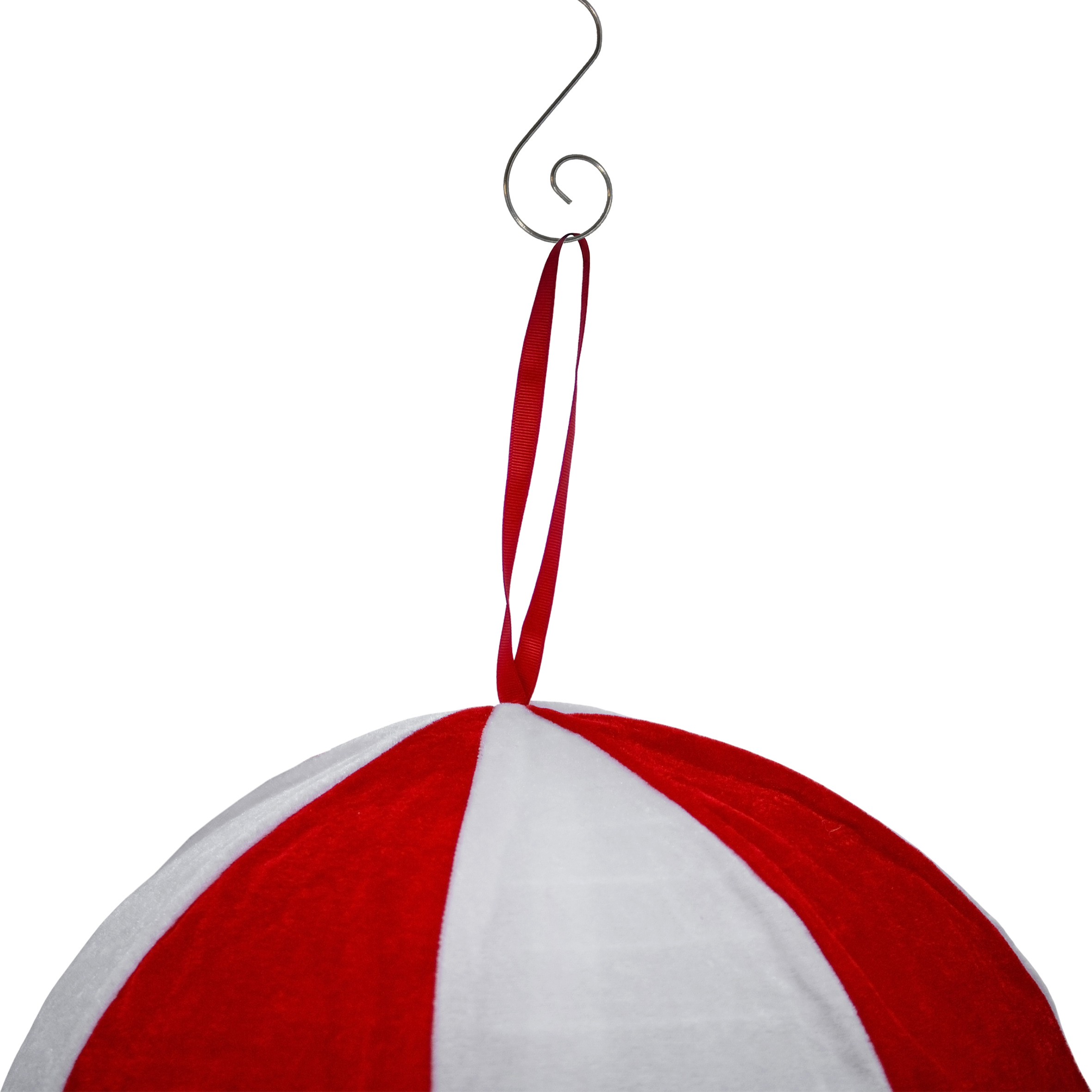 Großer Plüsch Heißluftballon mit Weihnachtsmann - 92 cm - Weihnachtsdeko zum Aufhängen oder Hinstellen