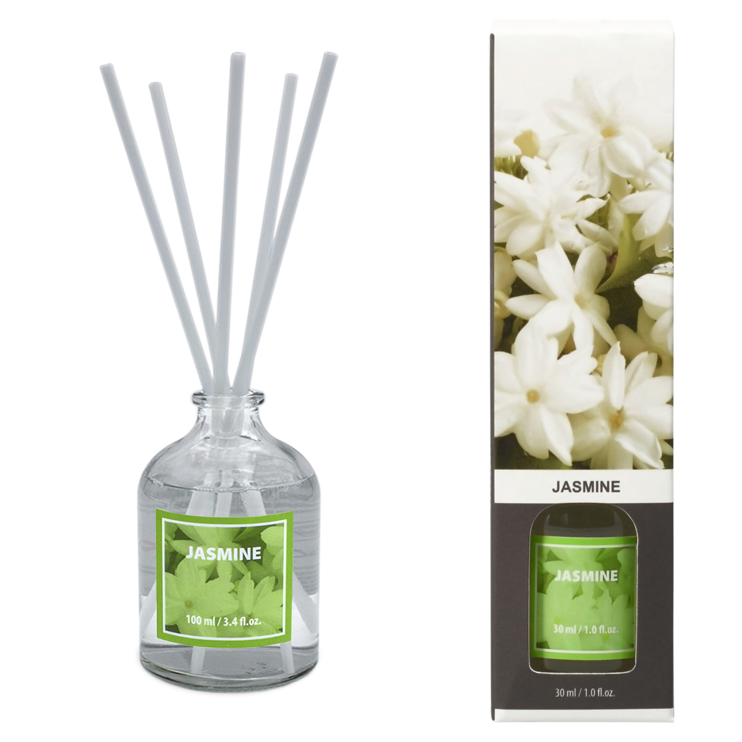 Raumduft mit Diffuser Sticks in 6 verschiedenen Düften - 6er Set - Duftdiffuser 100 ml mit 5 Stäbchen