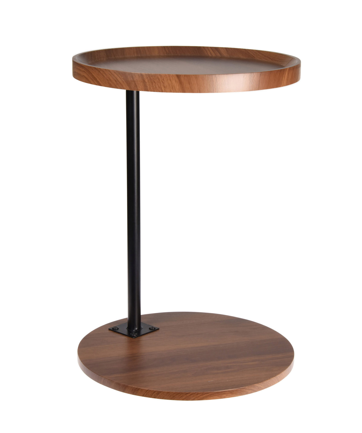 Holz Beistelltisch braun / schwarz - 40 cm - Tisch zum Zustellen oder Dekorieren