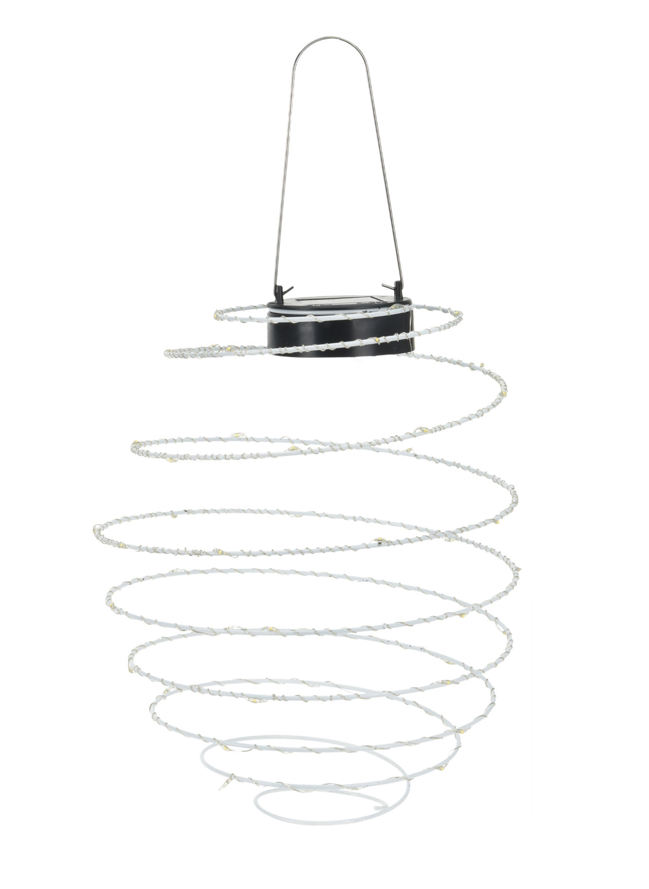 LED Solar Lampion Spirale - 40 LED - Garten Hängeleuchte 