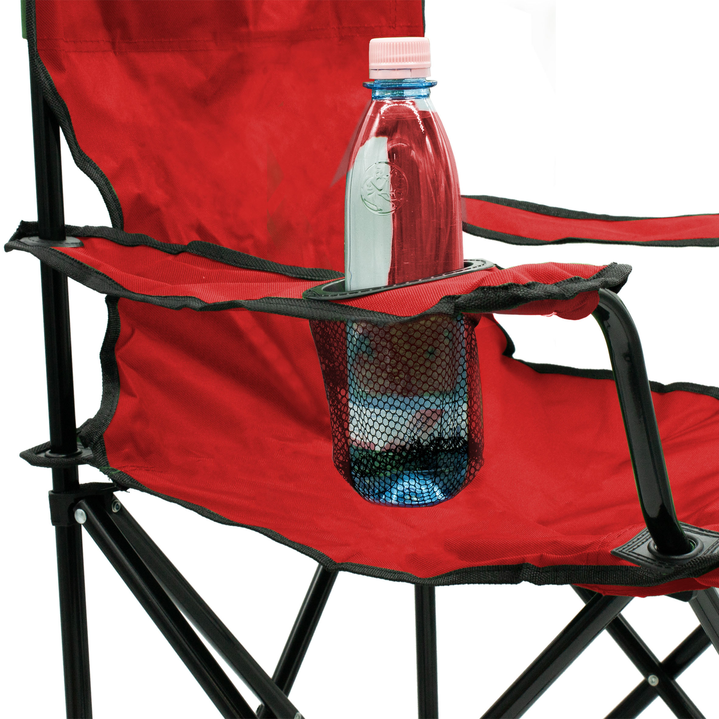 Campingstuhl mit Getränkehalter - 9 verschiedene Farben - Camping Strand und Garten Klappstuhl
