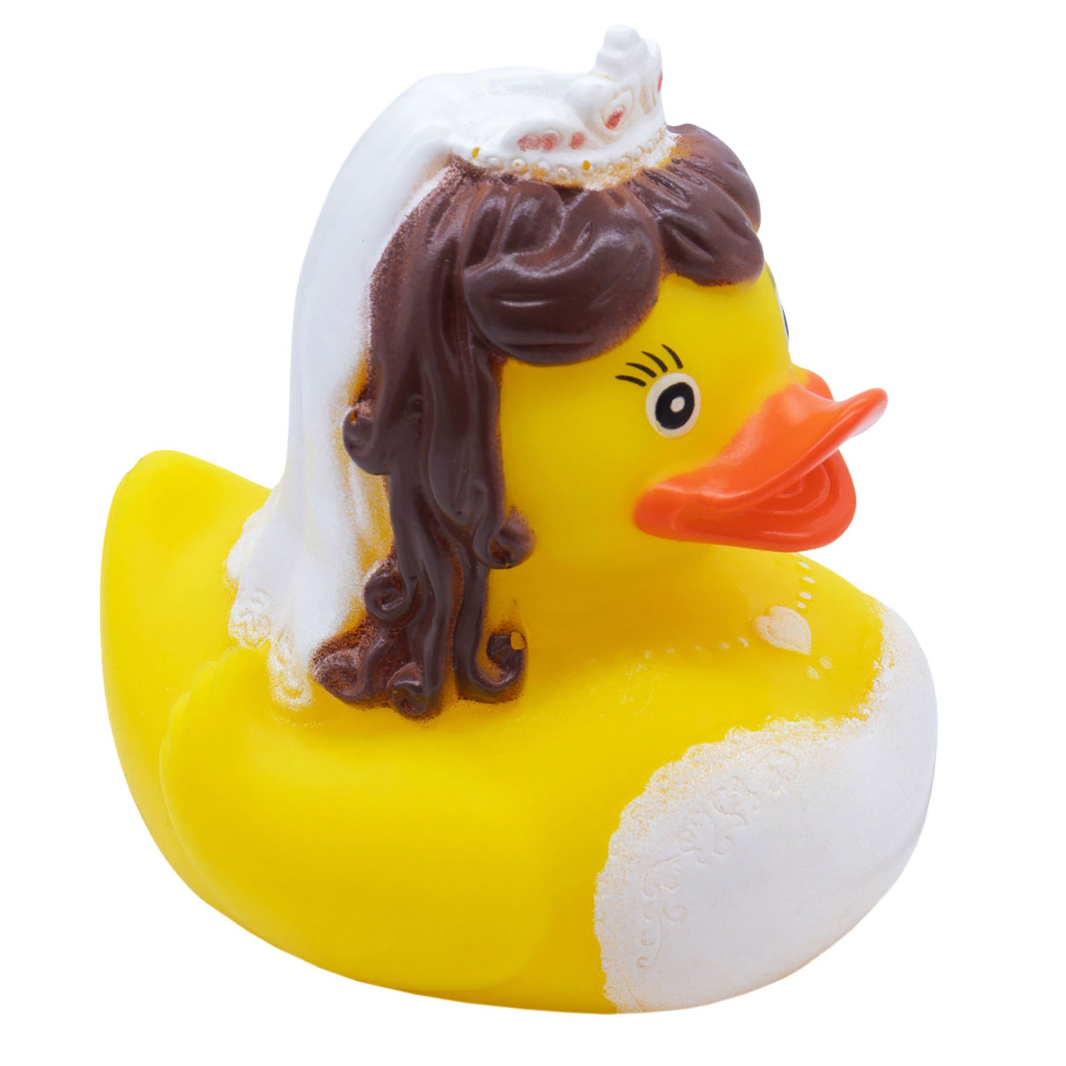 Brautpaar Quietscheente 2er Set für Hochzeitsgeschenk - 8 cm - Badeente Hochzeitspaar Braut und Bräutigam
