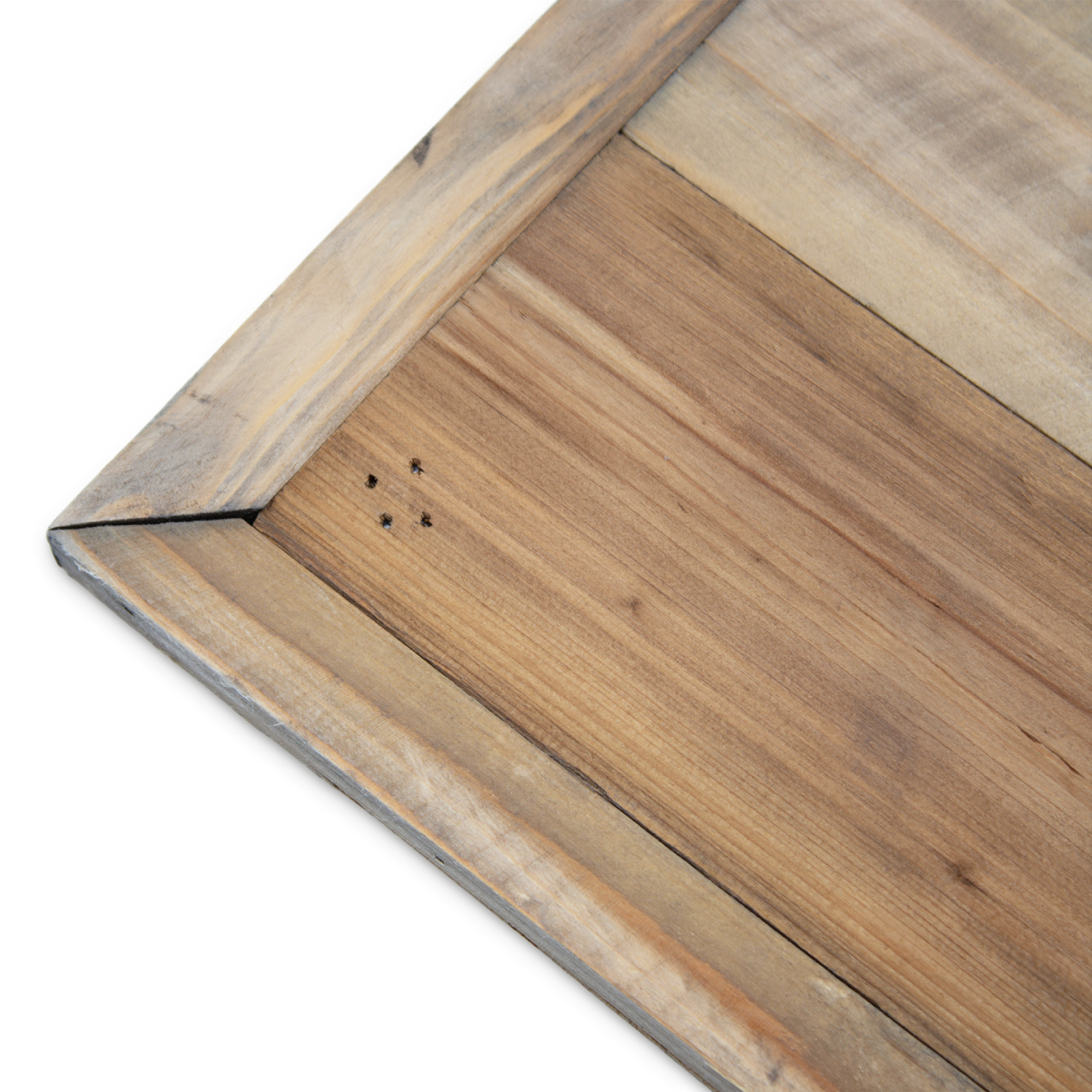 Deko Blumenteller natur klein quadratisch - 20 x 20 cm - Mini Holz Pflanzenhocker mit 4 Füßen