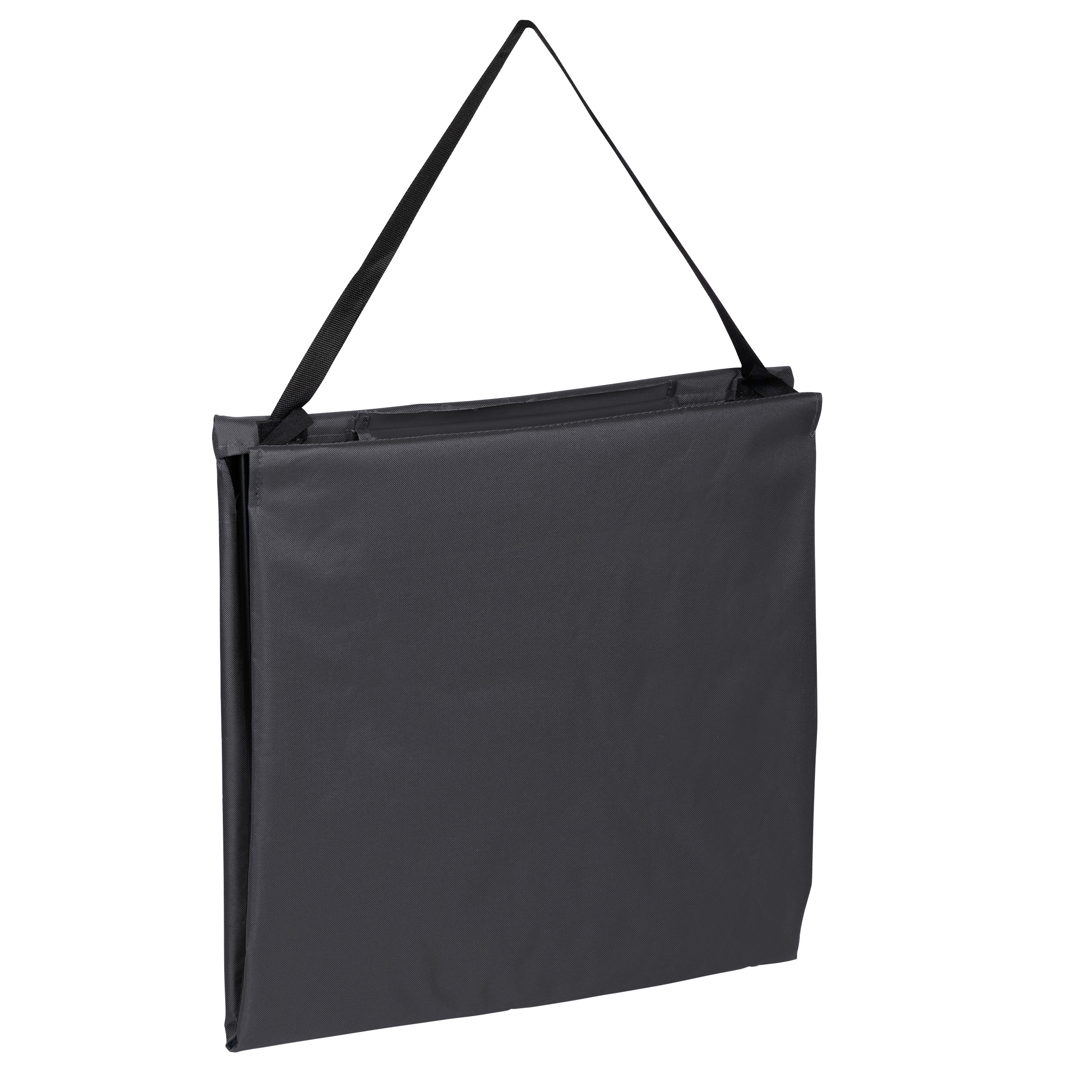 Strandmatte 2er Set klappbar mit verstellbarer Rückenlehne - dunkelgrau - Liegematte faltbar 145 x 48 cm mit Kopfkissen
