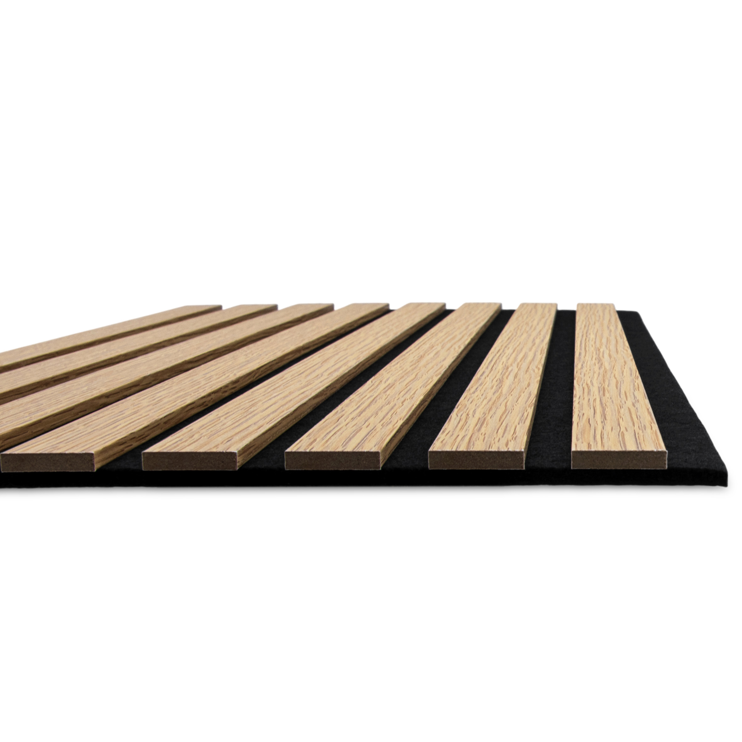 Akustikpaneele in Holzoptik 60 x 30 cm als Schallabsorber - 4er Set - Deko Schallschutz Wandvertäfelung für 0,72m²