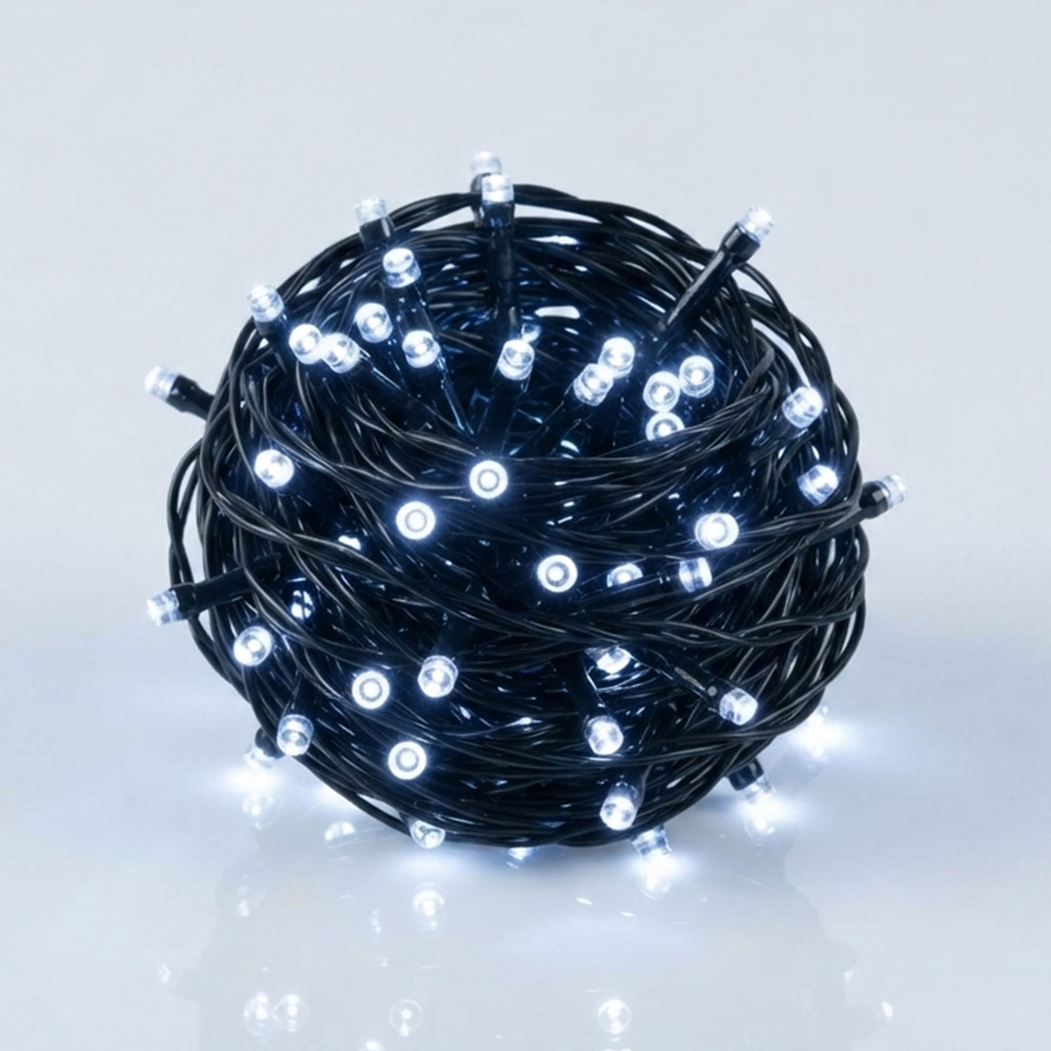 Weihnachts Lichterkette 40 LED - (kalt) weiß mit Timer