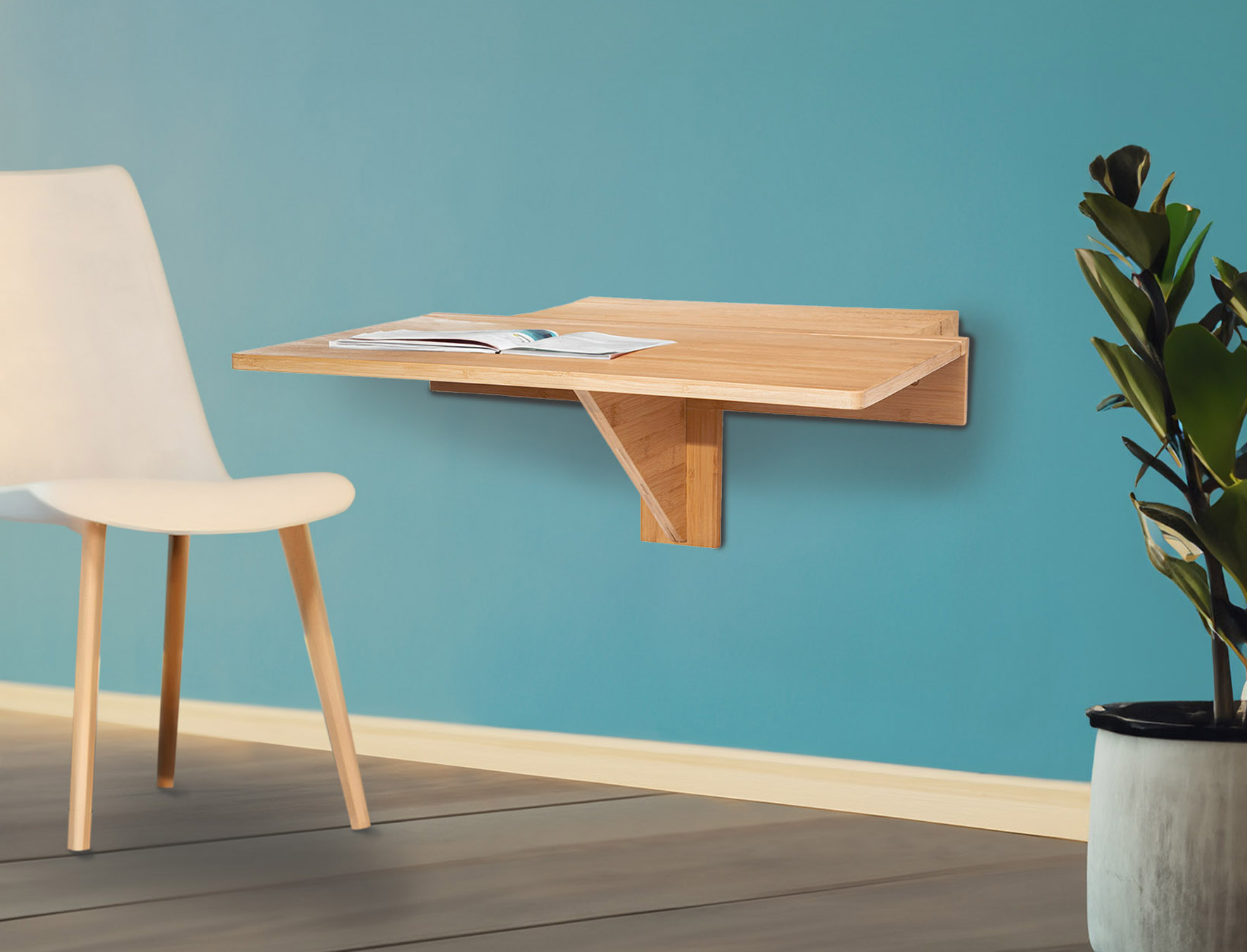 Holz Wandtisch klappbar - 60 x 40 cm