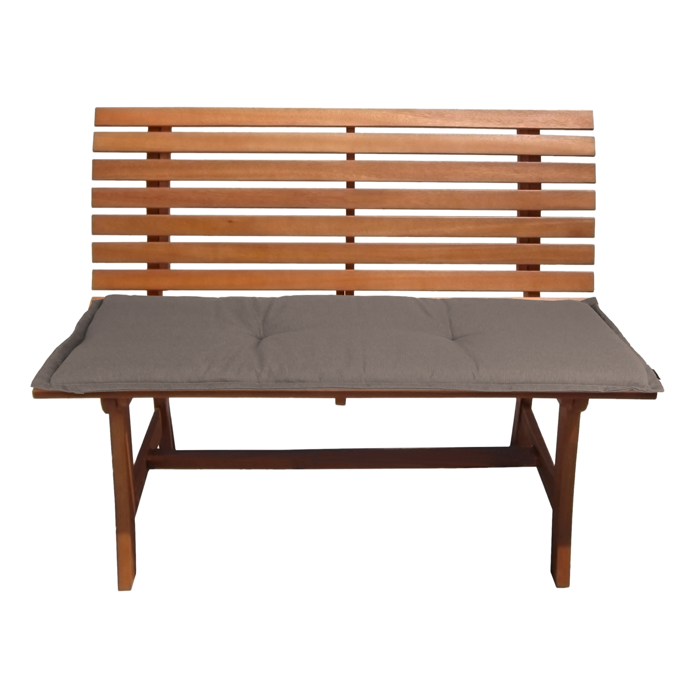 Universal Bank Auflage 120 cm - taupe - Gartenbank Kissen waschbar