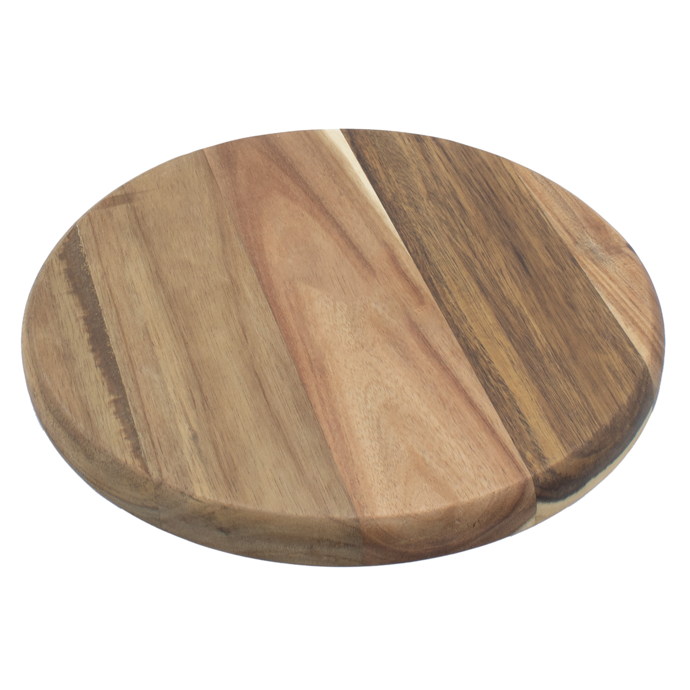 Akazien Servierplatte lebensmittelecht - Ø 29 cm - Holz Servierteller rund natur