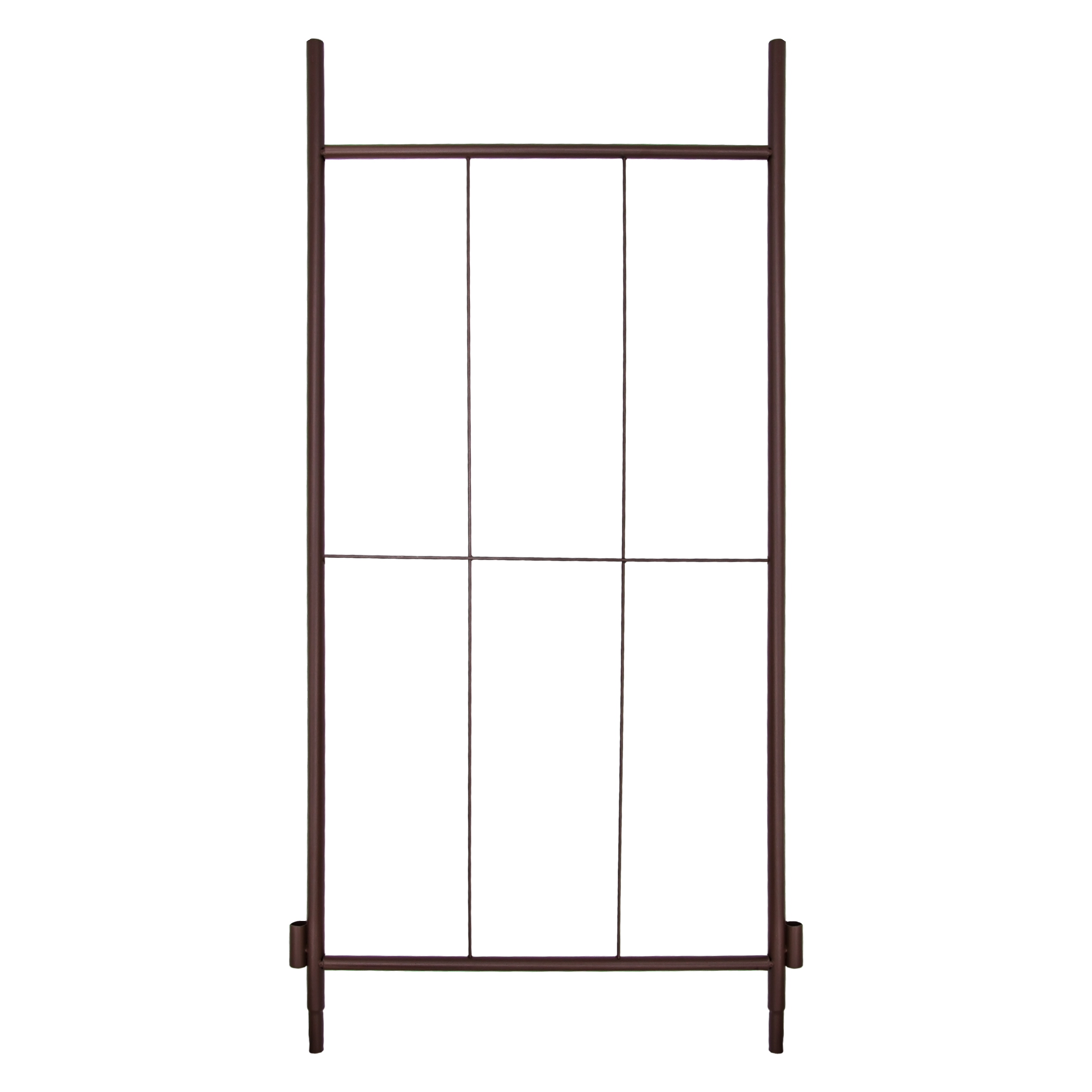 Metall Rosen Pavillon rost braun - 270 x 200 cm - Stahl Rankgitter pulverbeschichtet