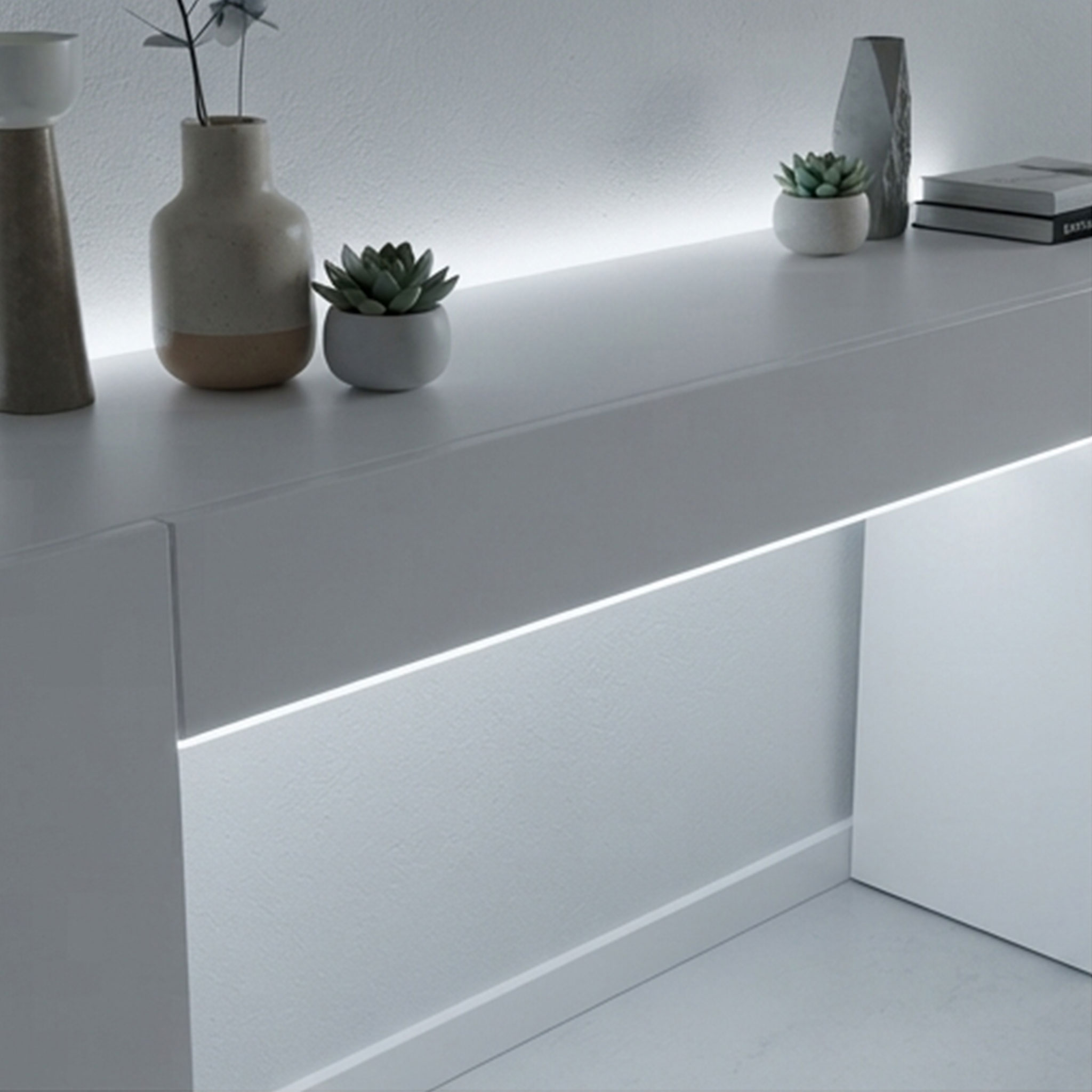 LED Stripe 1 Meter - 30 LED mit Batteriefach - Farbe: wählbar