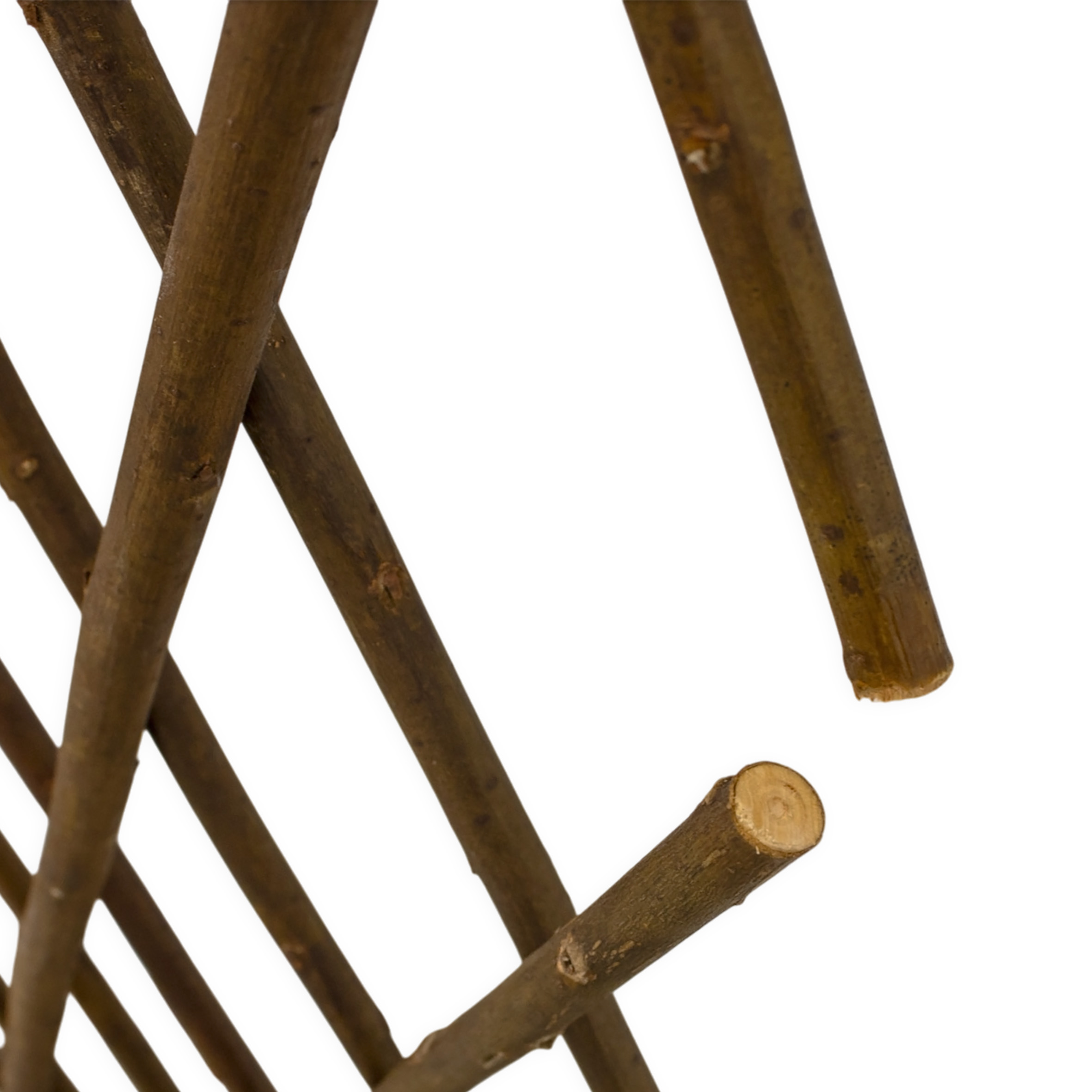 Weide Rankgitter natur ausziehbar - 140 x 110 cm - Holz Scherenspalier für Kletterpflanzen