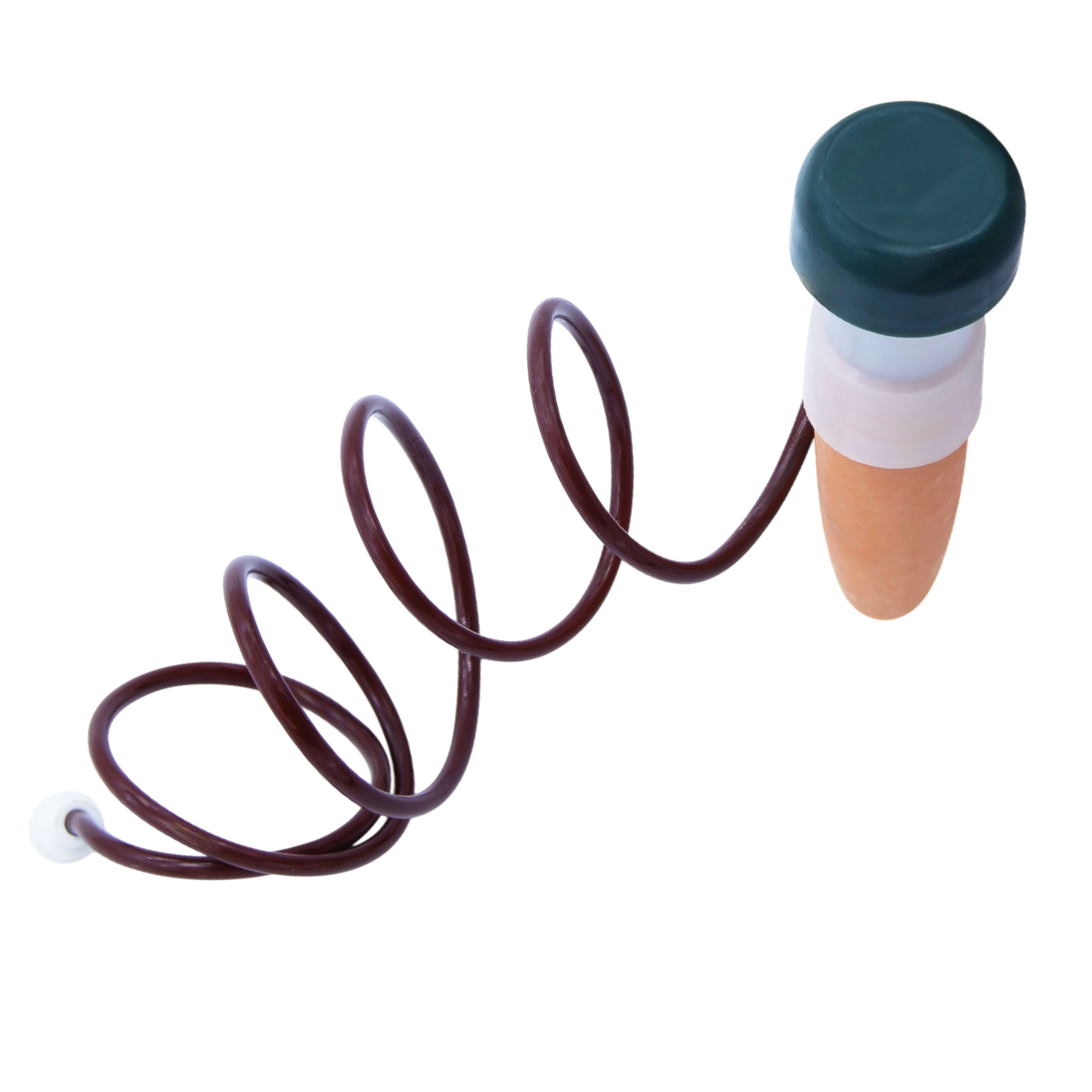 Wasserspender aus Ton für Zimmerpflanzen 10 x 3 cm mit Saugschlauch - 6er Set - Tonkegel Bewässerungssystem mit Ansaugschlauch für Topfpflanzen