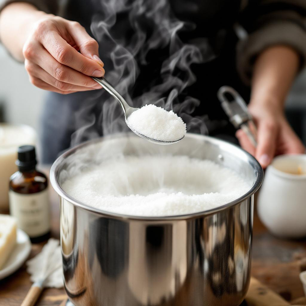 Hochwertiges Paraffinwachs weiß unparfümiert inklusive 10 Dochte - 1kg - Wachsgranulat geruchsneutral zum Schmelzen und herstellen von Kerzen