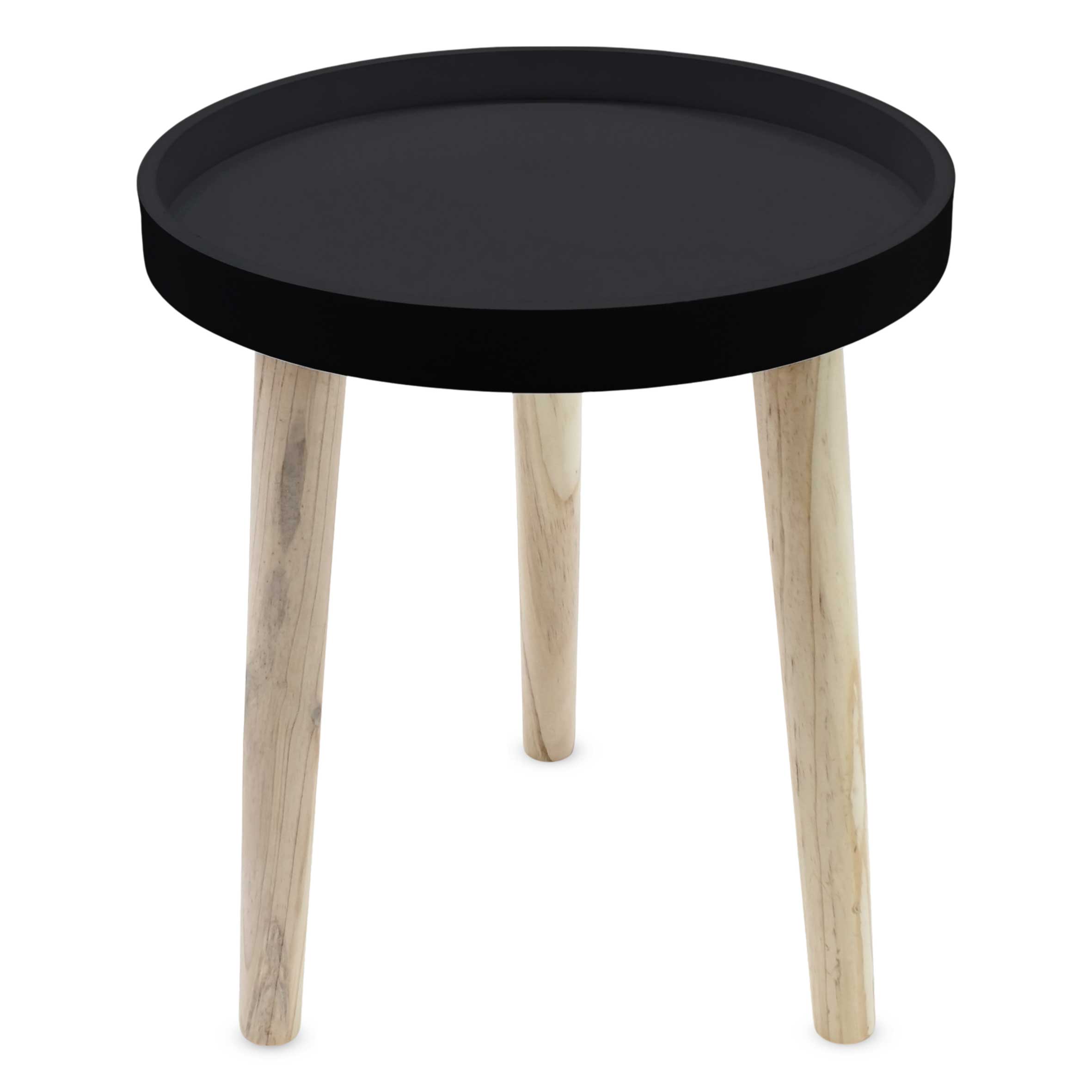 kleiner Beistelltisch ca. 36 cm x 30 cm - Farbe: Natur / Tischplatte lackiert - Farbe: wählbar