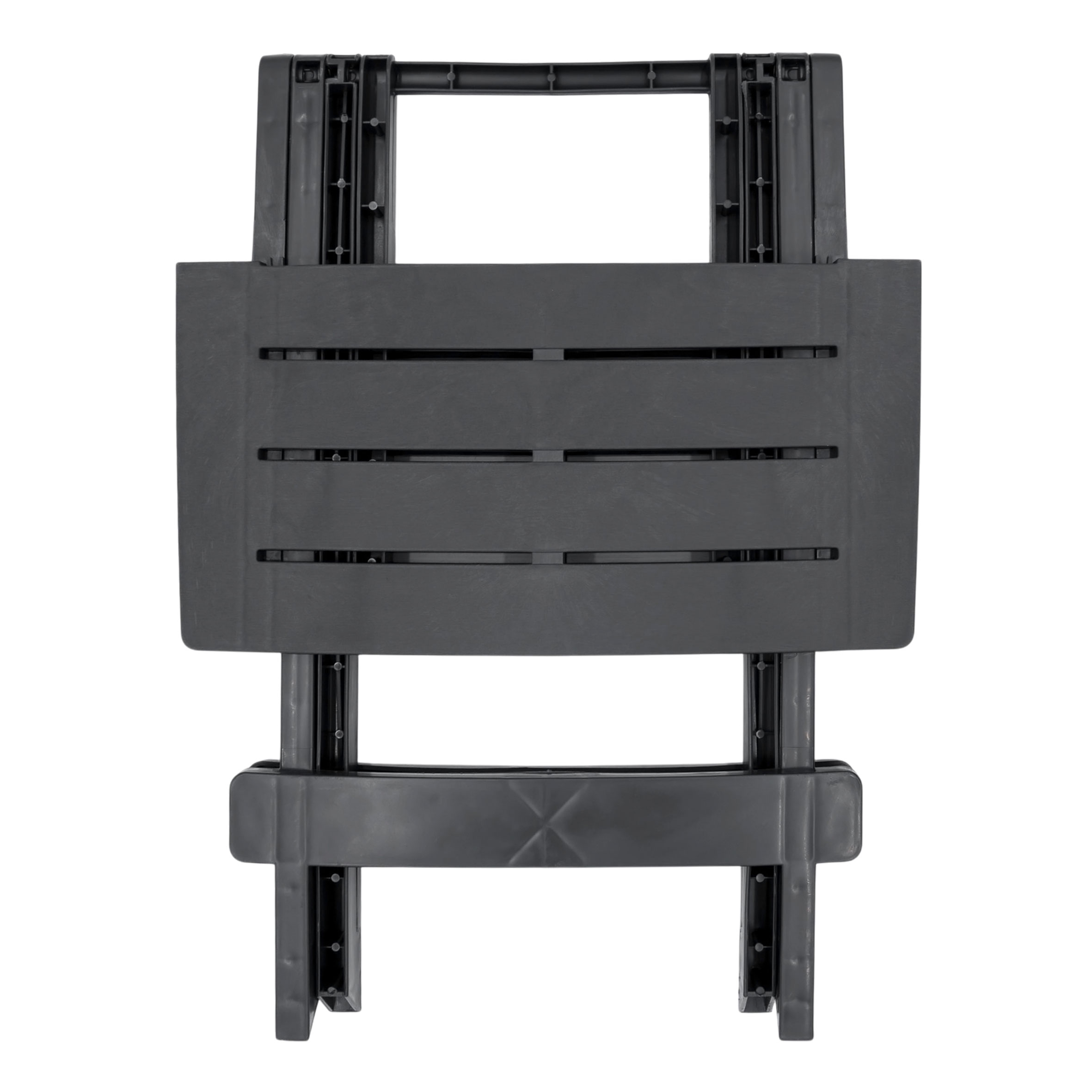 Kunststoff Klapptisch 45 x 43 cm - anthrazit - Garten Beistelltisch klappbar