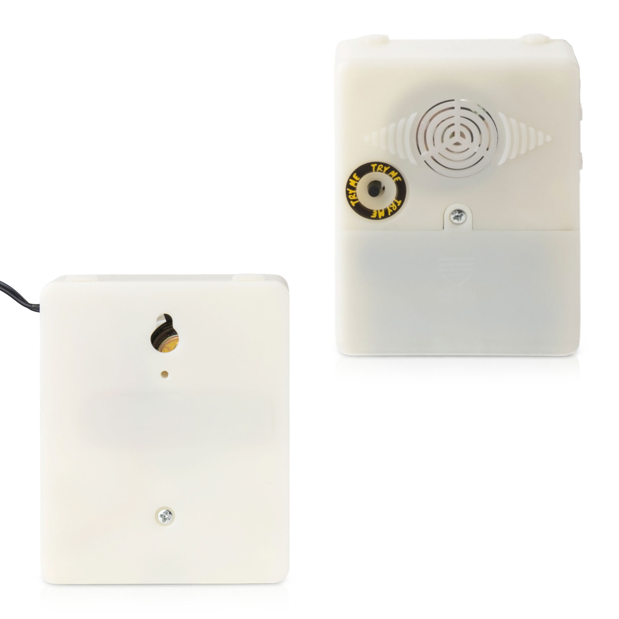 Halloween Trittsensor für Fußmatten mit 2 Grusel Begrüßungen - 35 x 25 cm - Sound Fußmatte mit Drucksensor batteriebetrieben