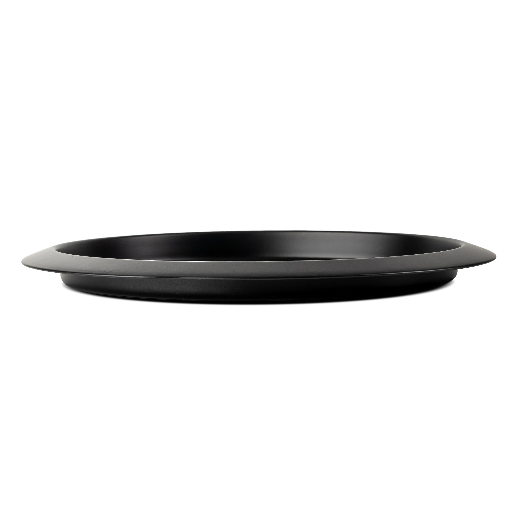 Metall Tablett schwarz - Ø 35 cm - Deko- oder Kerzenteller