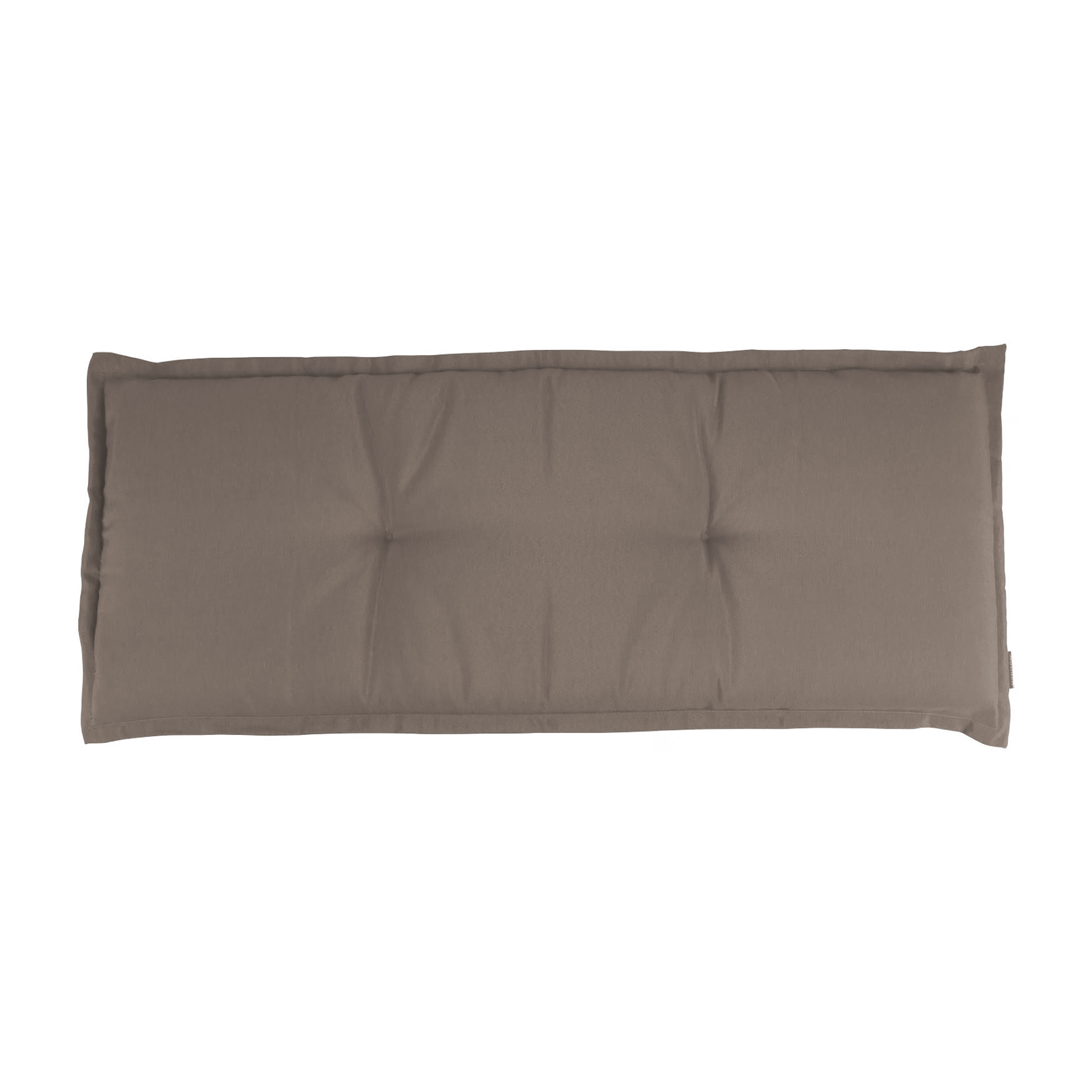 Universal Bank Auflage 120 cm - taupe - Gartenbank Kissen waschbar
