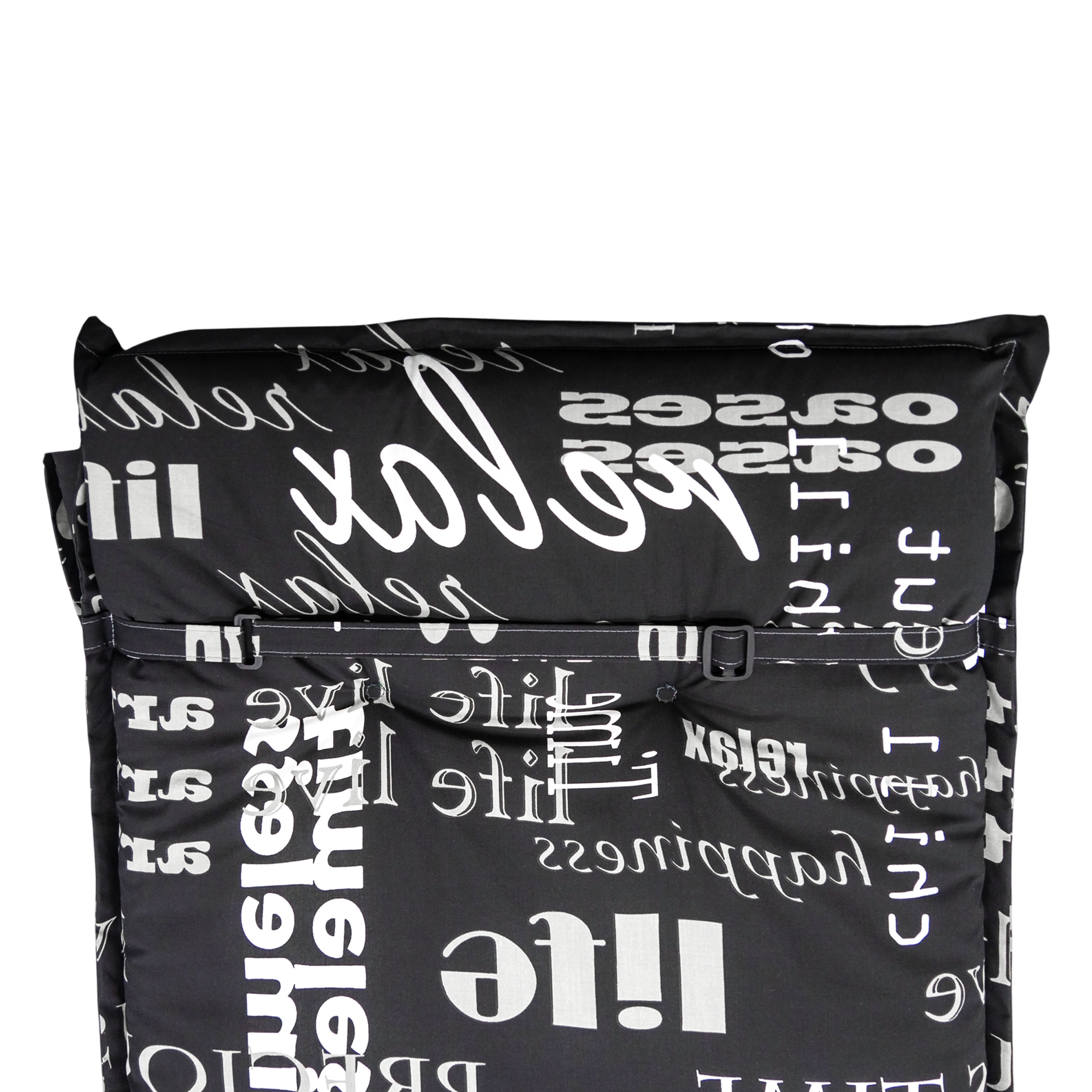 Sonnenliegen Polster Auflage mit verschiedenen Designs - 190 x 60 cm - Universal Kissen für Gartenliegen