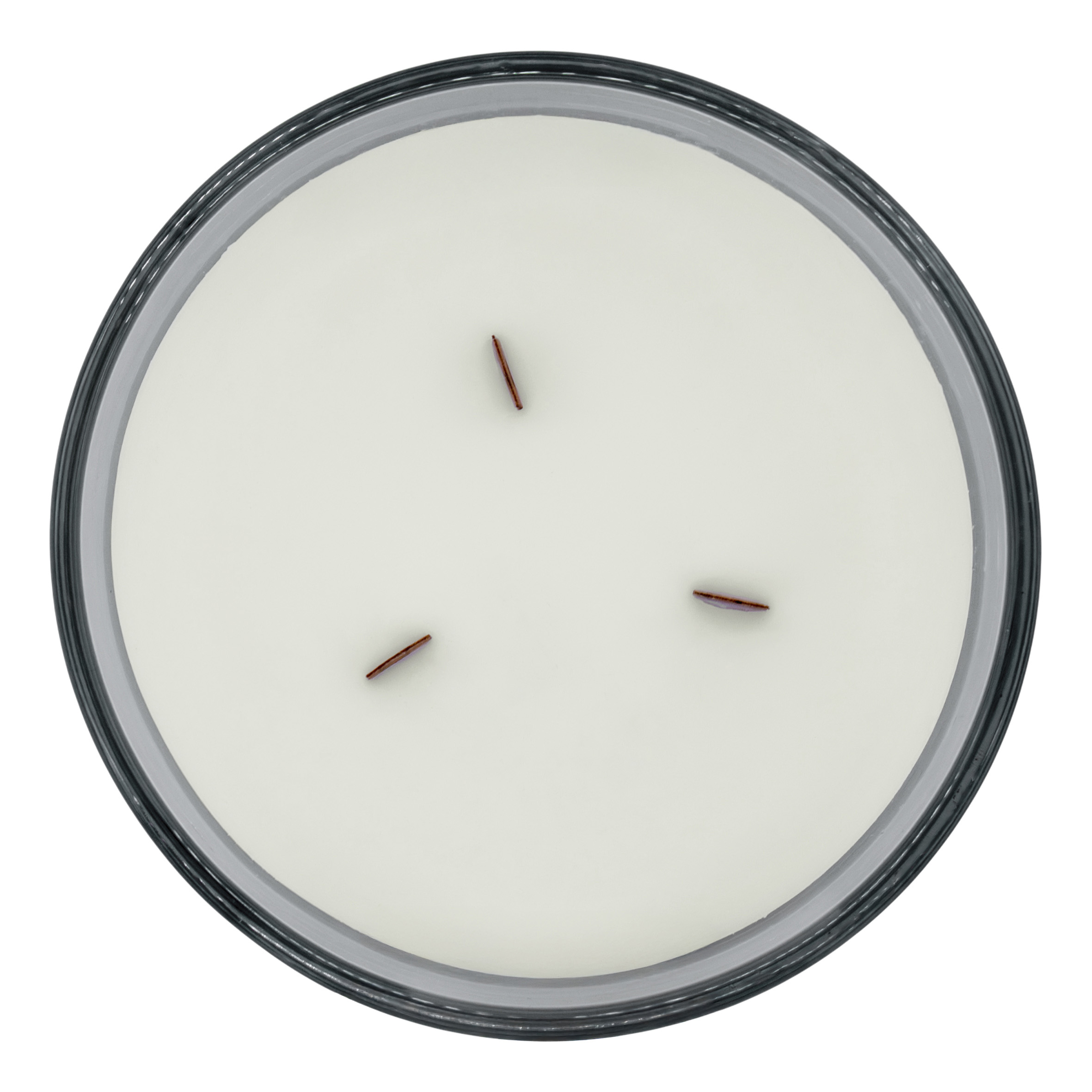 XL 3-Docht Duftkerze im Glas 15 cm mit Knisterdocht aus Holz - White Cotton Duft - Große Aromakerze 1200g Wachs 50 Stunden Brenndauer