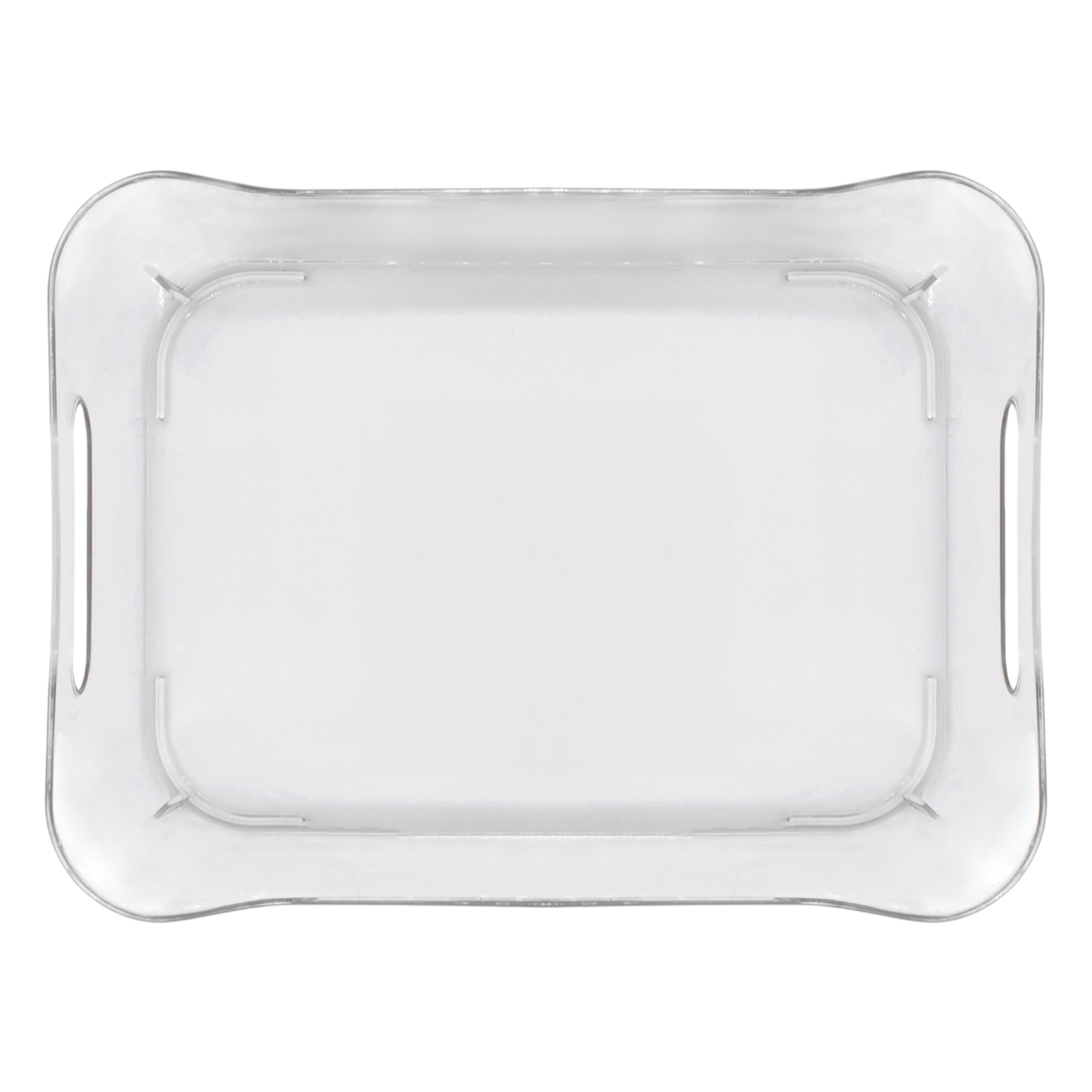 Kunststoff Kühlschrank Organizer 20 x 14 cm transparent - 6er Set - Aufbewahrungsbox für die Küche lebensmittelecht