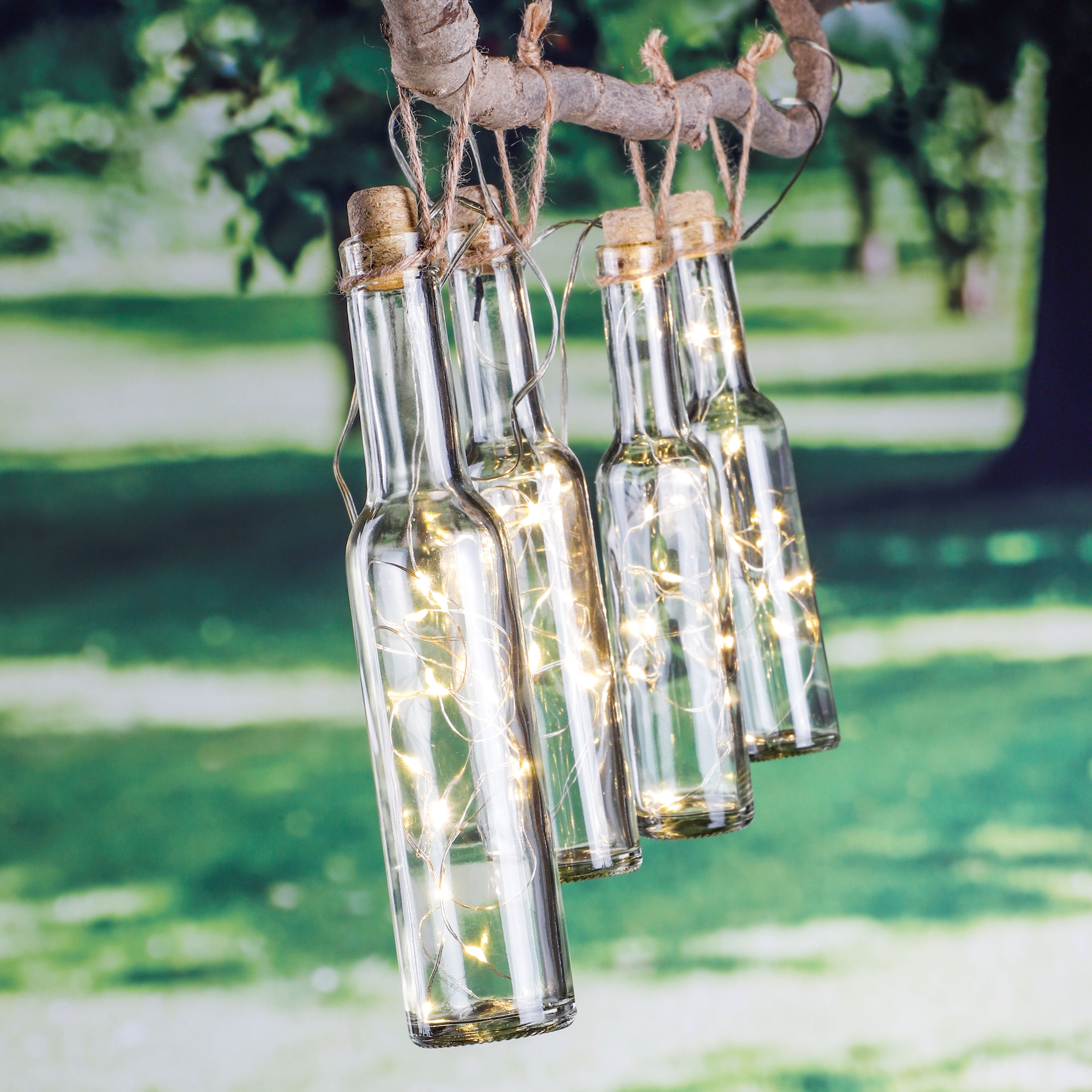 LED Solar Flaschen Lichterkette - 48 LED