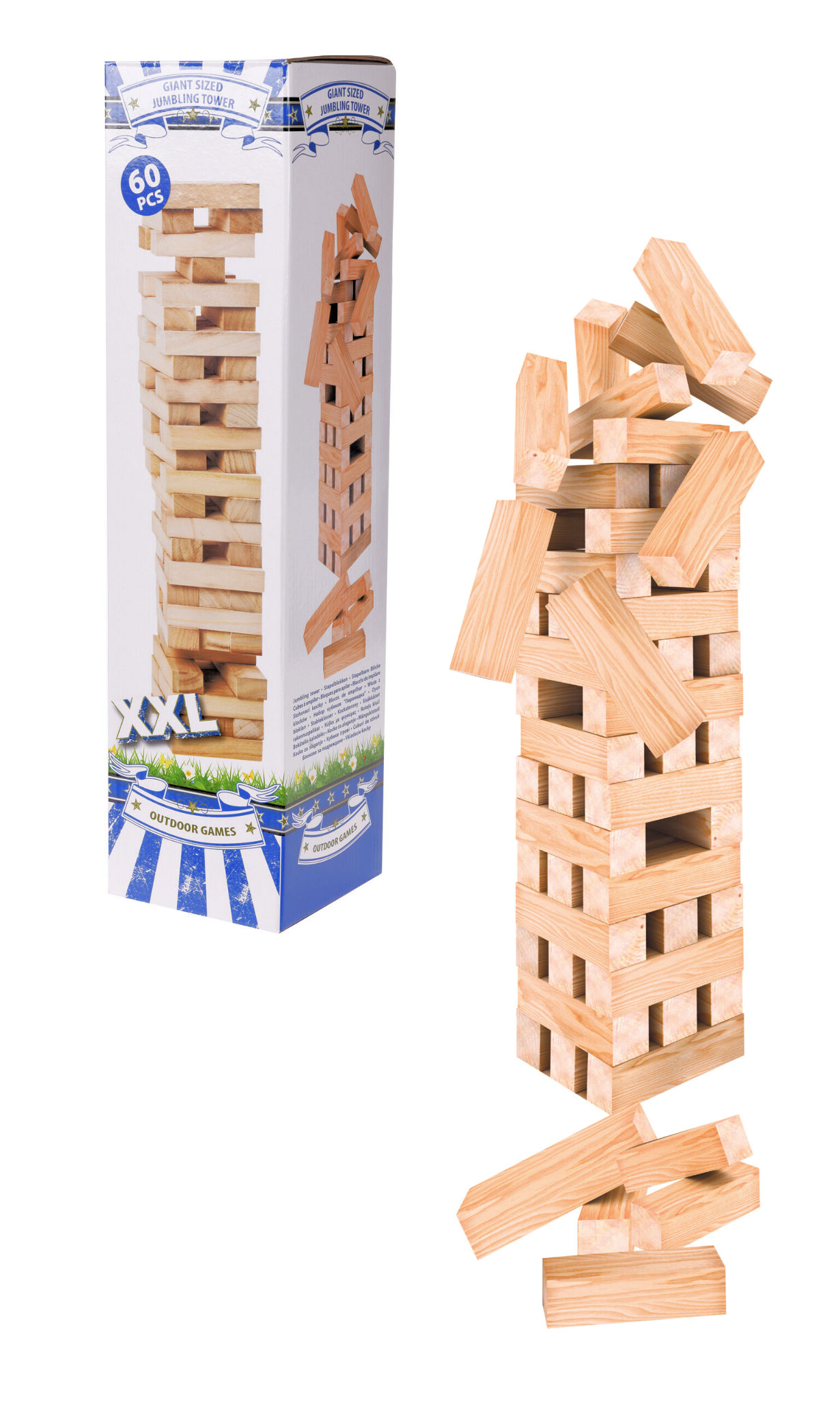 Wackelturm XXL aus Holz
