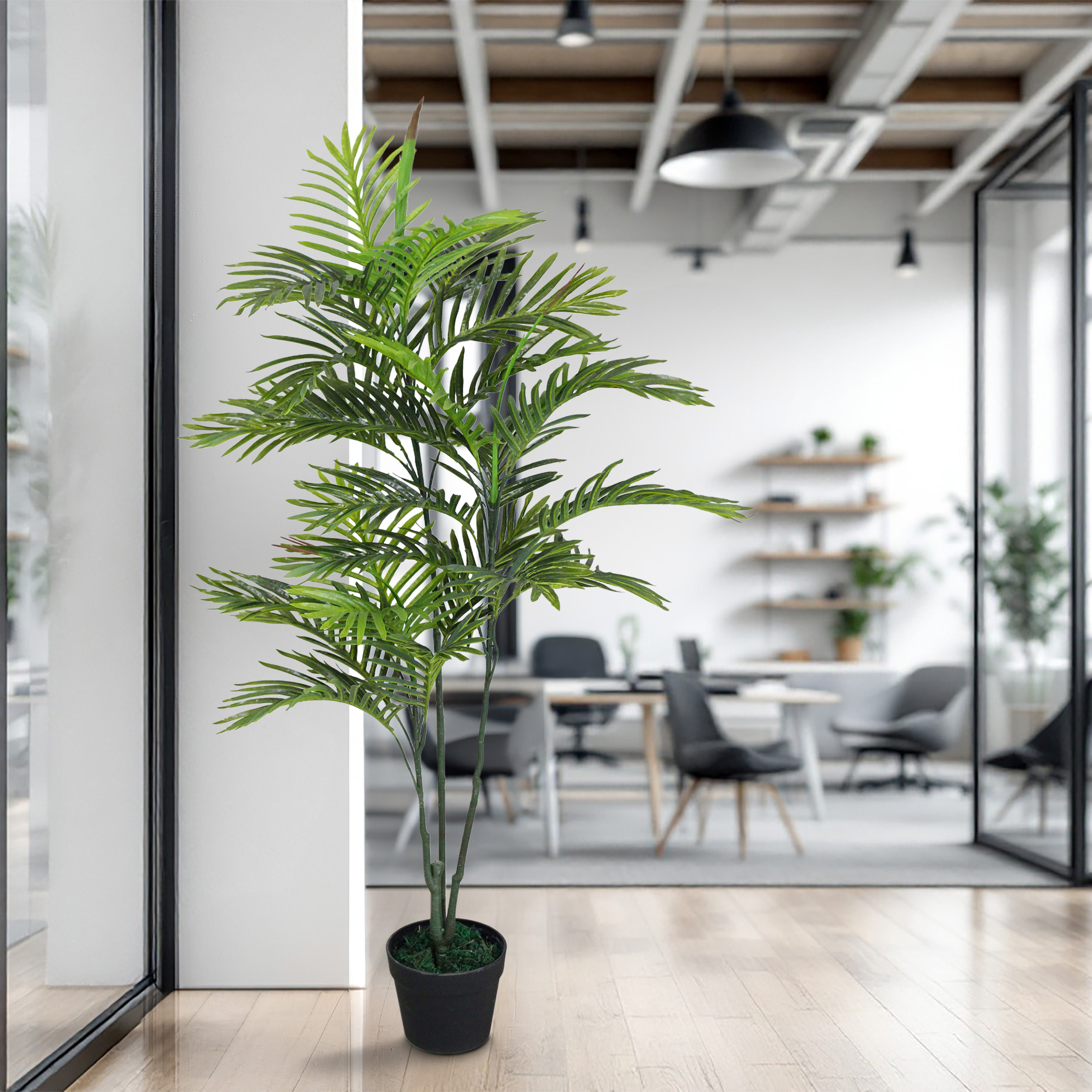 Kunstpflanze im Blumentopf - 8 Modelle - Künstliche Deko Zimmer Pflanze