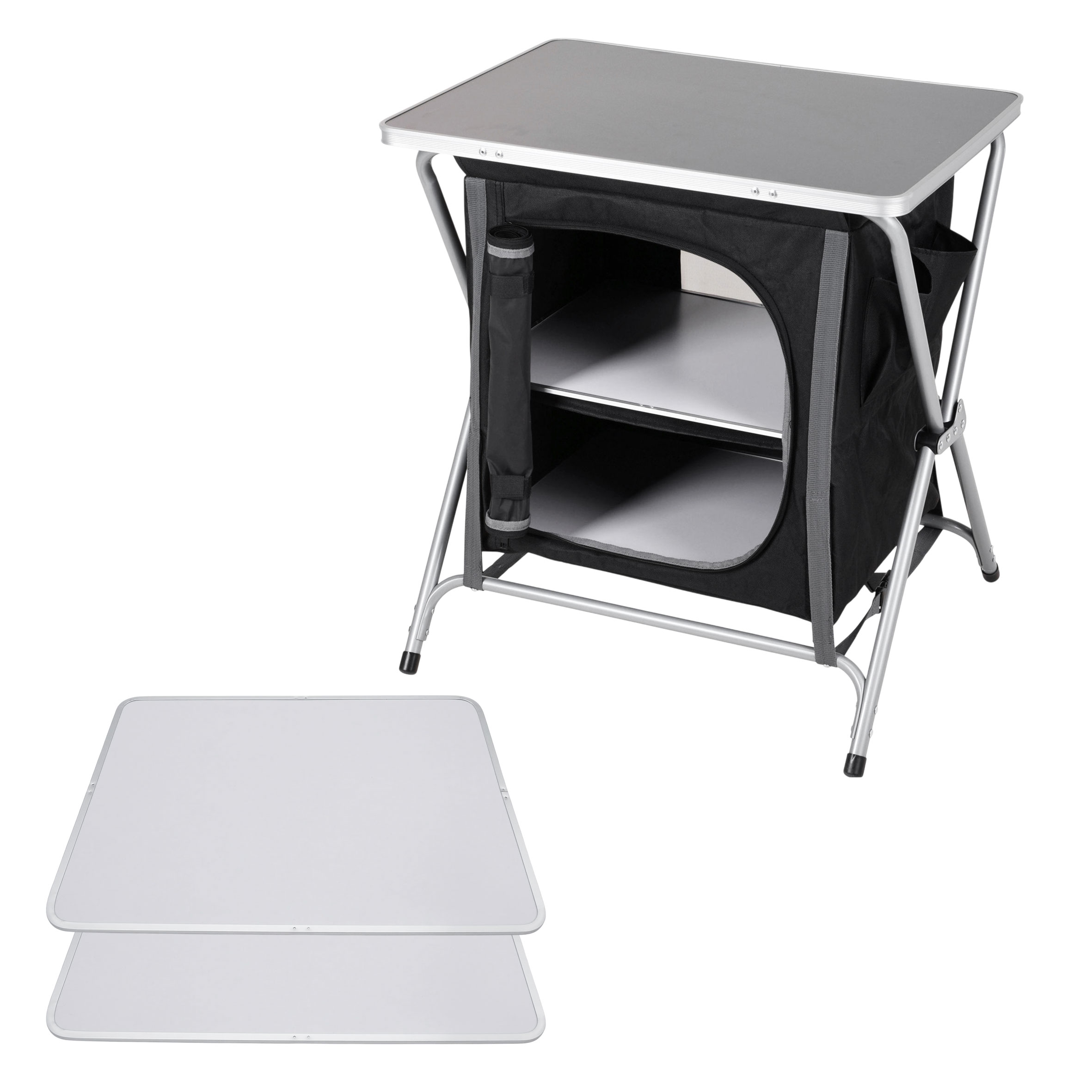 Alu Campingschrank faltbar - Camping Tisch Falt Schrank Küche Vorzelt Zubehör