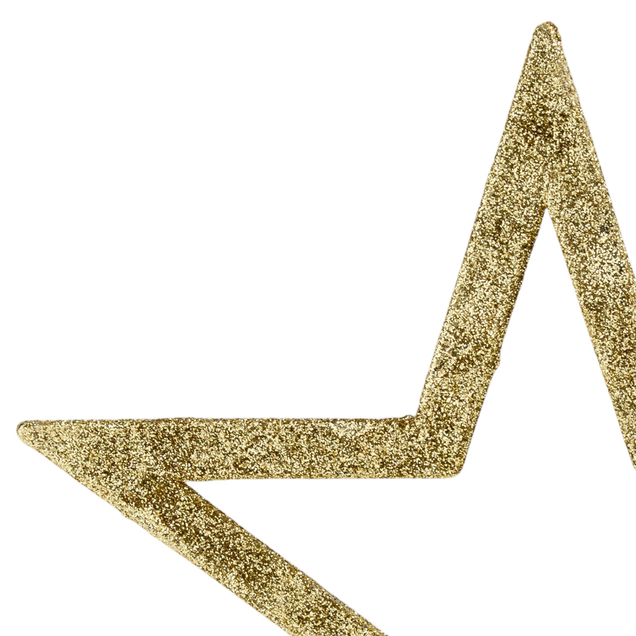 Spitze Weihnachtsbaum mit Glitzer - gold - Modell wählbar