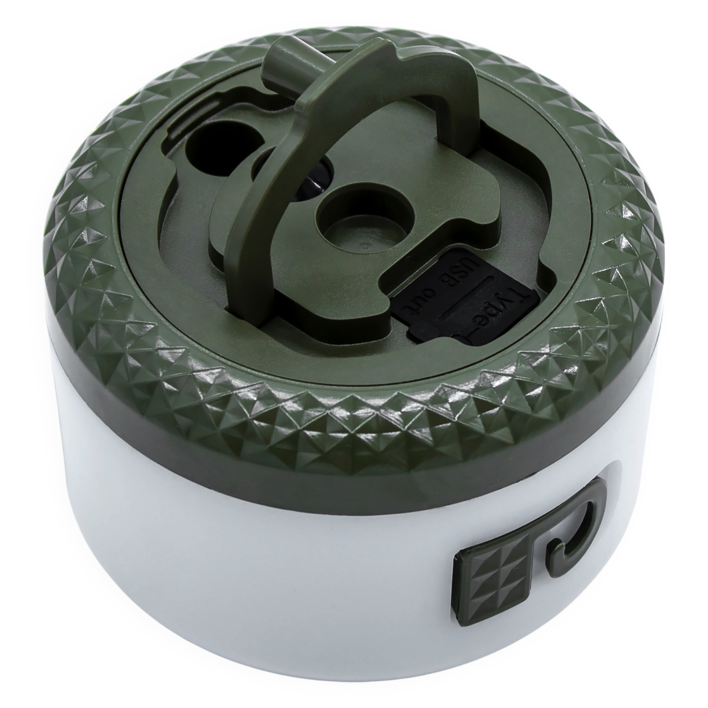 Campinglichterkette 2in1 aufrollbar USB aufladbar - 10 m / 136 LED - Akku Campinglampe warm weiß mit 7 Funktionen