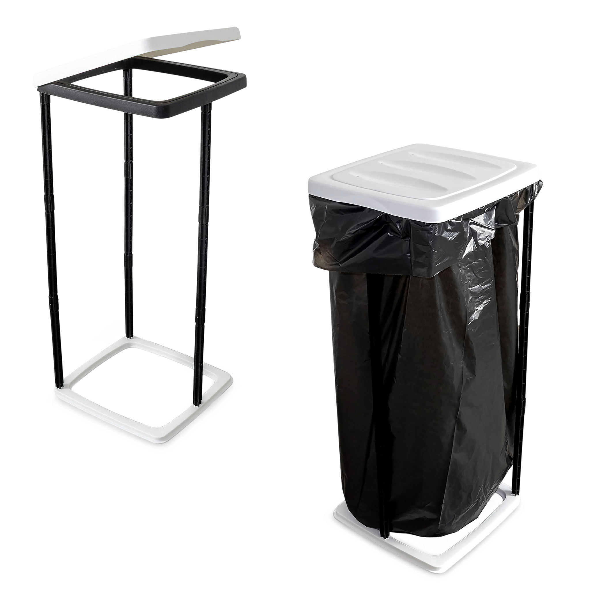 Müllsackständer weiß - 60 Liter