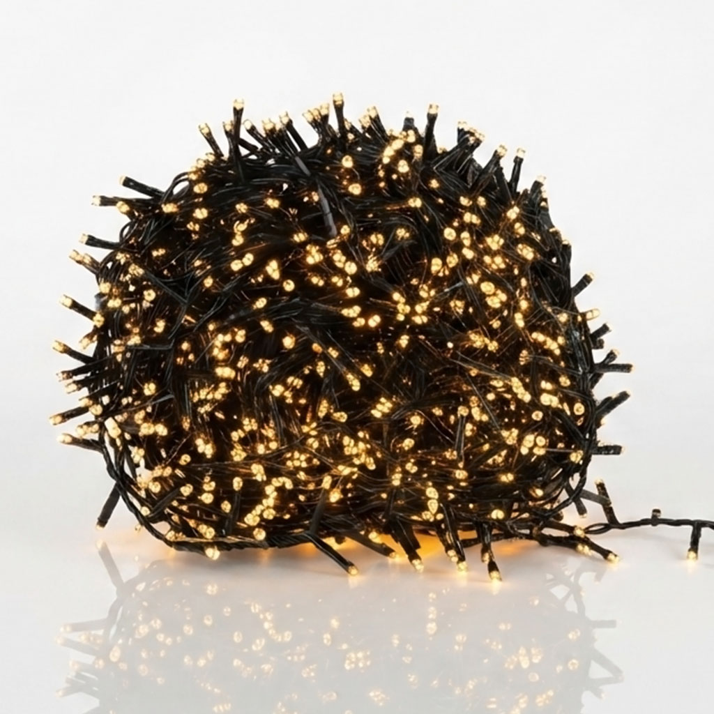 LED Lichterkette extra warm weiß - 36 m / 1800 LED - Weihnachtsbeleuchtung für Außen und Innen