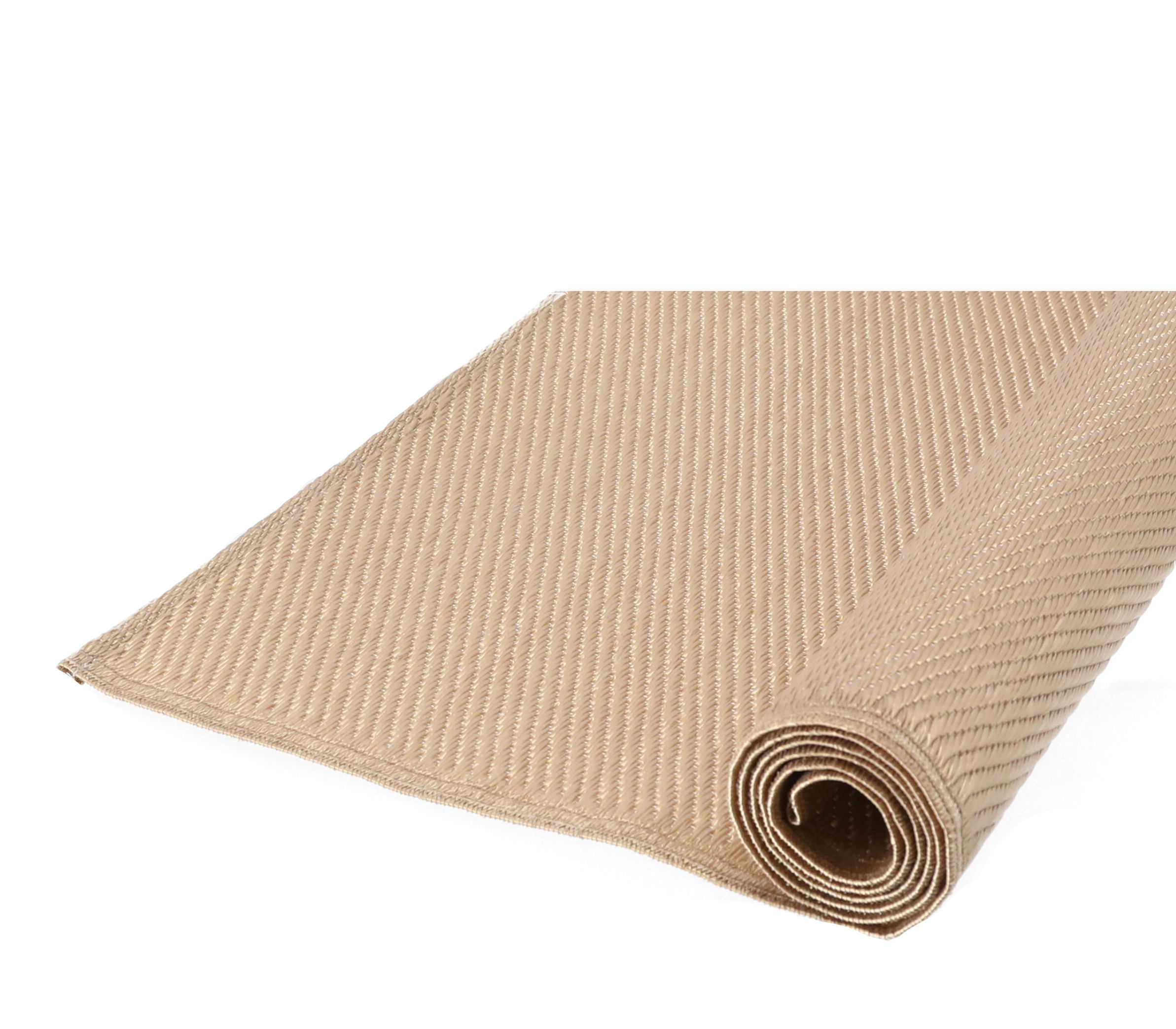Outdoor Teppich UV beständig - 150 x 90 cm - Wetterfeste Kunststoff Bodenmatte in Jute-Optik