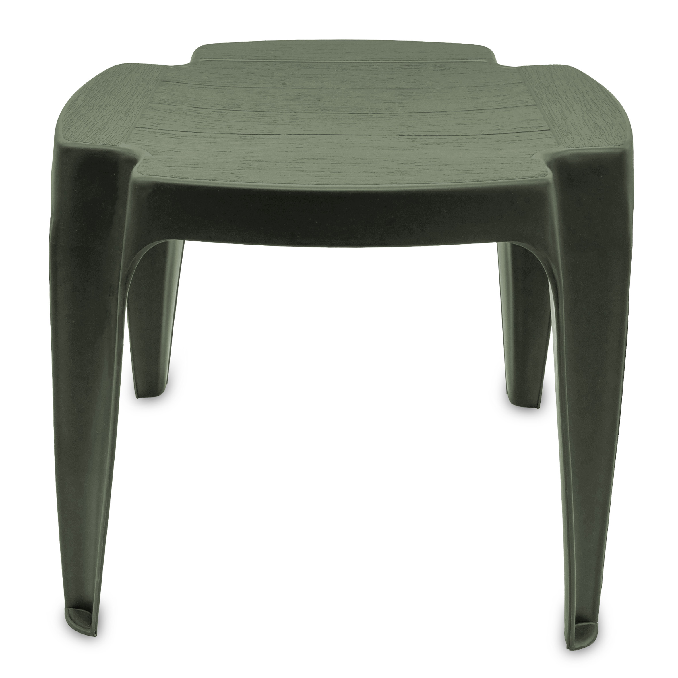 Kunststoff Mehrzweck Hocker 42 x 38 cm - grün - Fußhocker oder Beistelltisch für Garten und Balkon