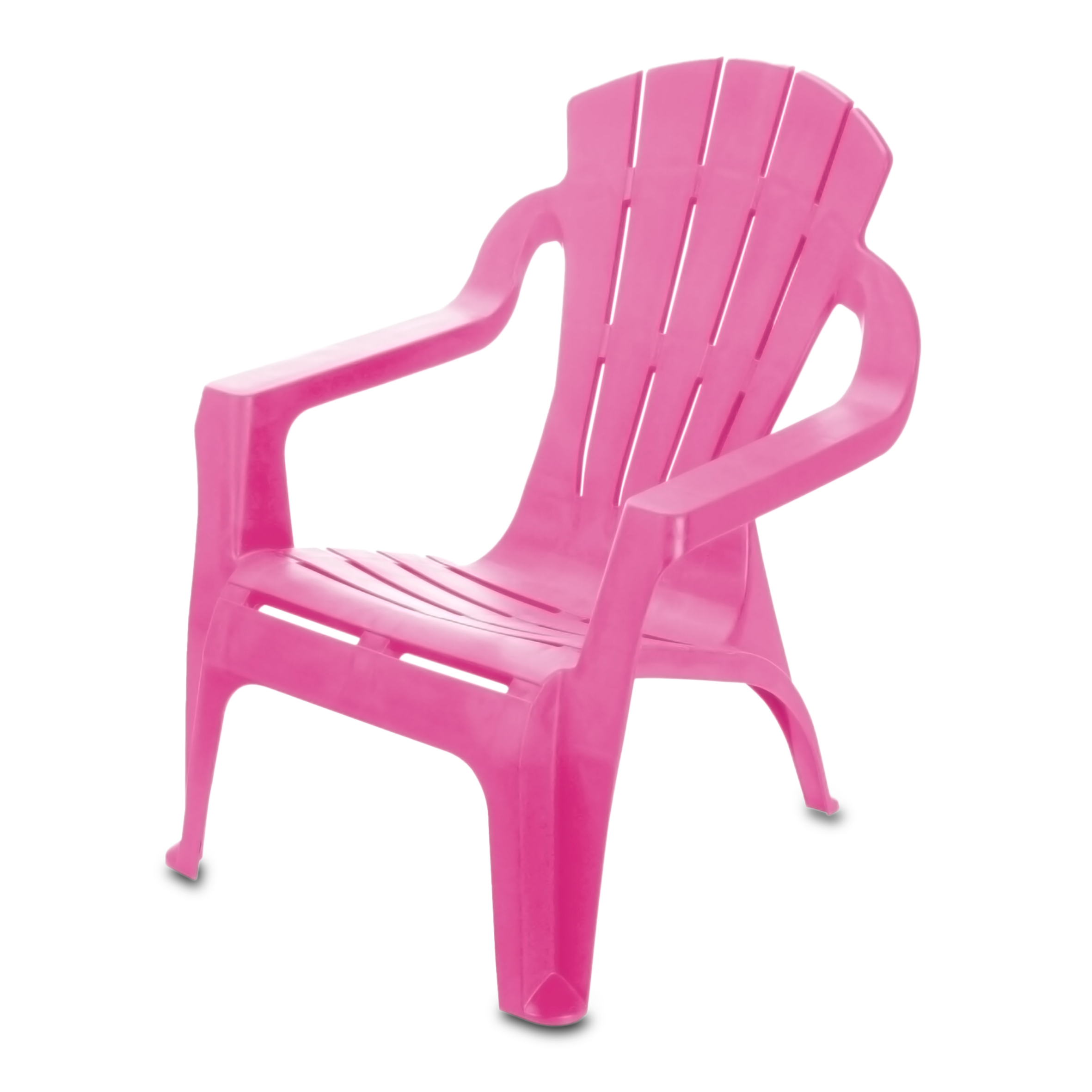 Kinder Lounge Gartenstuhl aus Kunststoff - pink - Robuster Garten Loungesessel für Kleinkinder