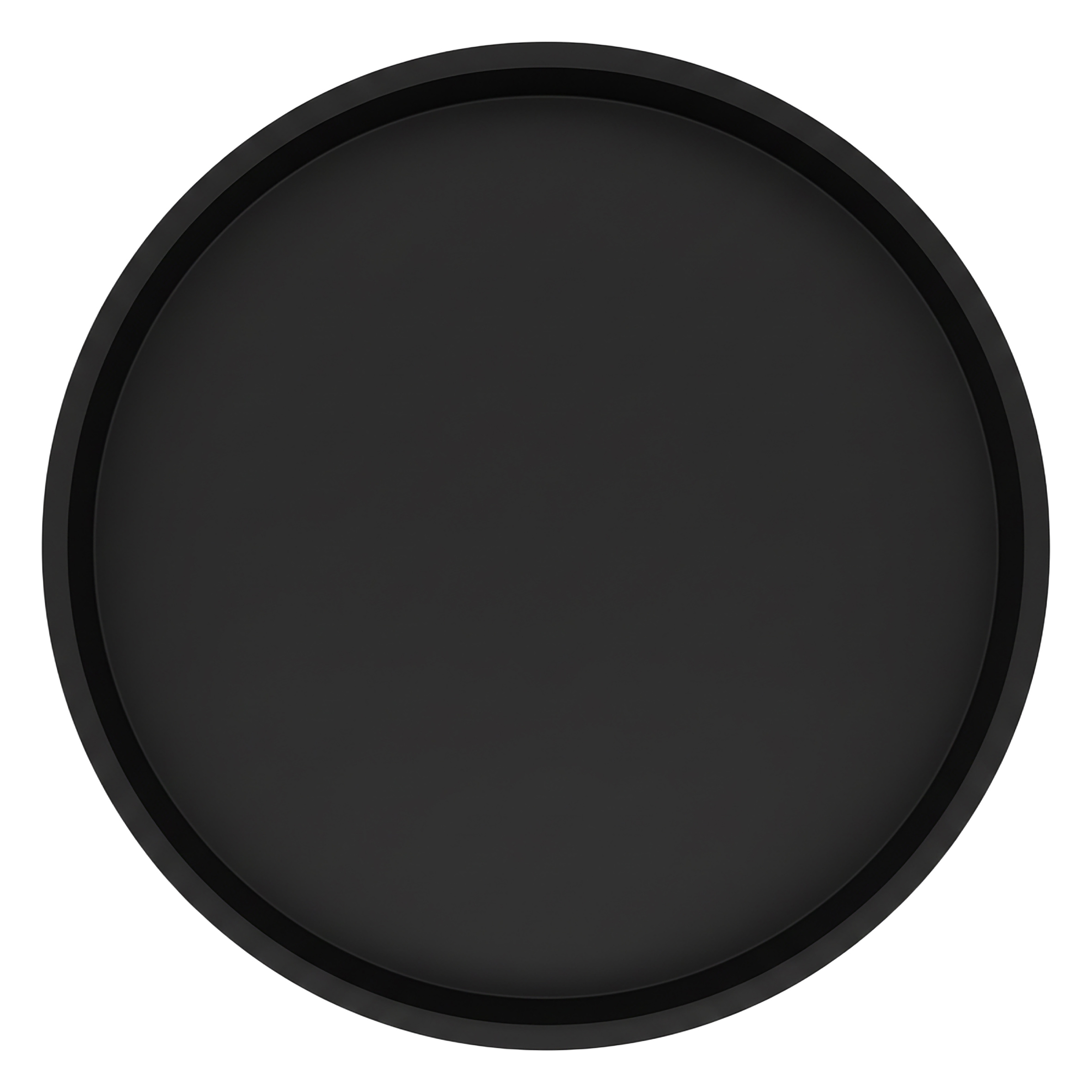 Holz Beistelltisch rund mit Tischplatte im Tablett Design 30 cm - schwarz - Deko Blumentisch mit naturbelassenem X-Gestell