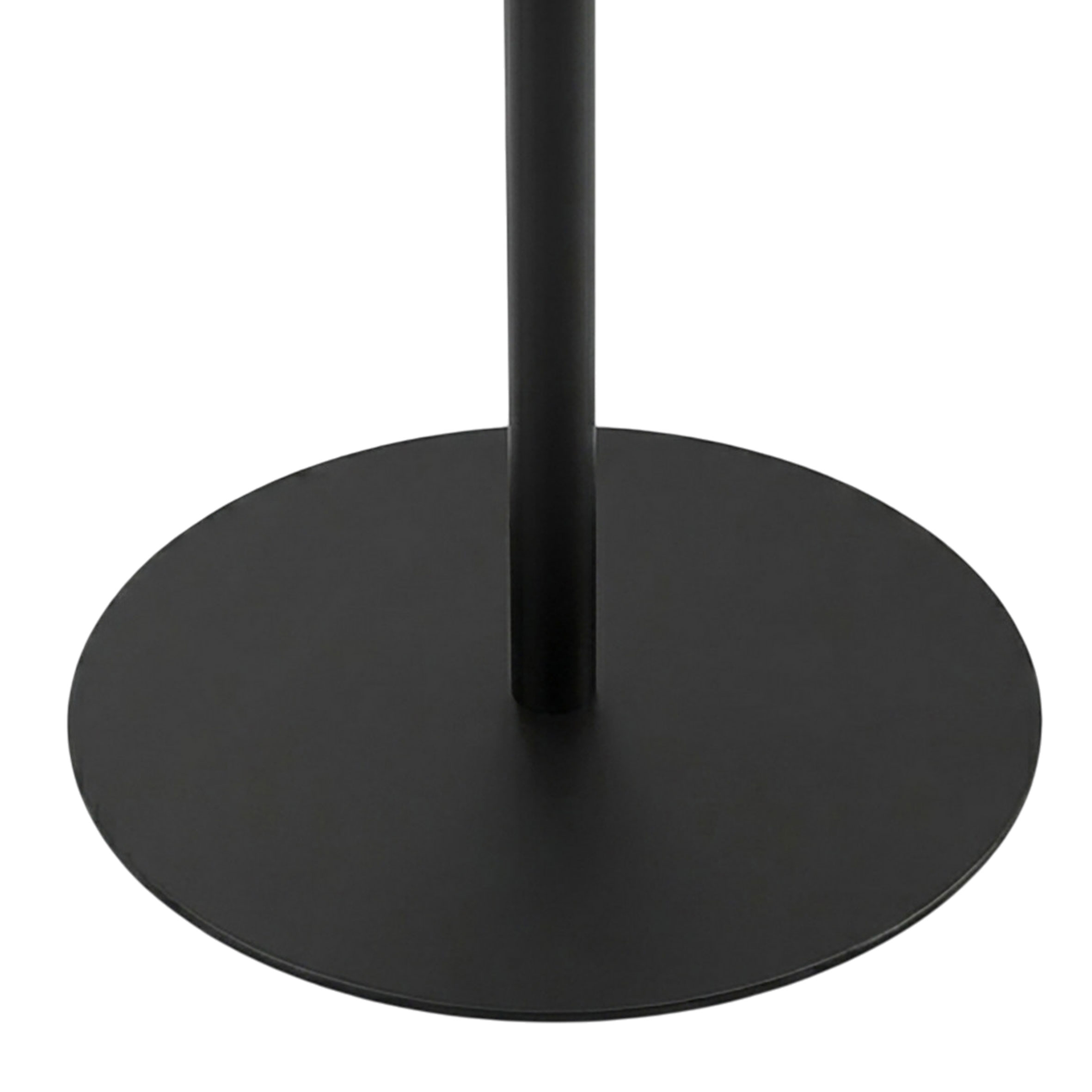 Metall Beistelltisch rund mit Glasplatte - 43 x 40 cm - Couchtisch im Modernen Bistrotisch Design