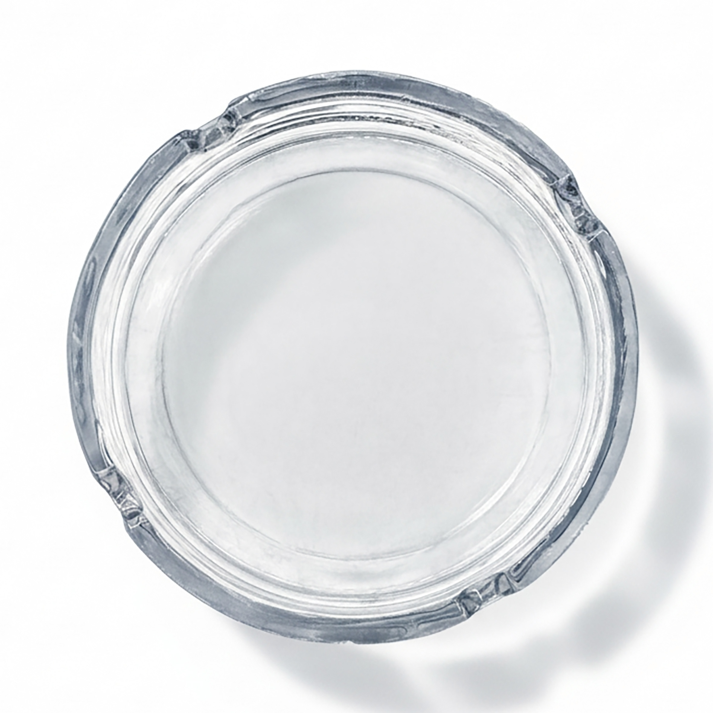 Glas Aschenbecher 10 cm - RUND oder ECKIG - Klassischer Tisch Ascher im 6er oder 24er Set