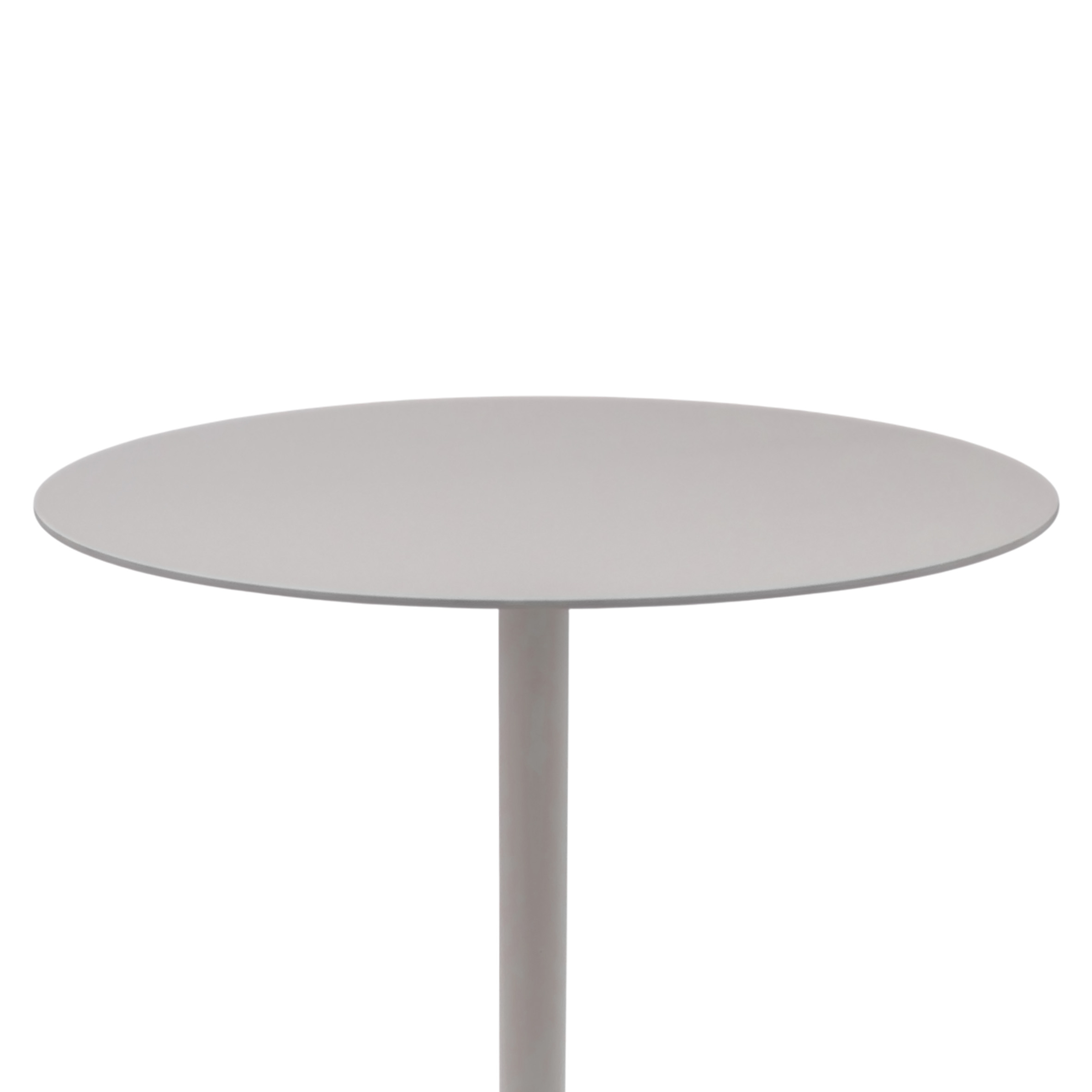 Metall Beistelltisch rund taupe - Ø 35 cm - Couchtisch im Bistrotisch Design
