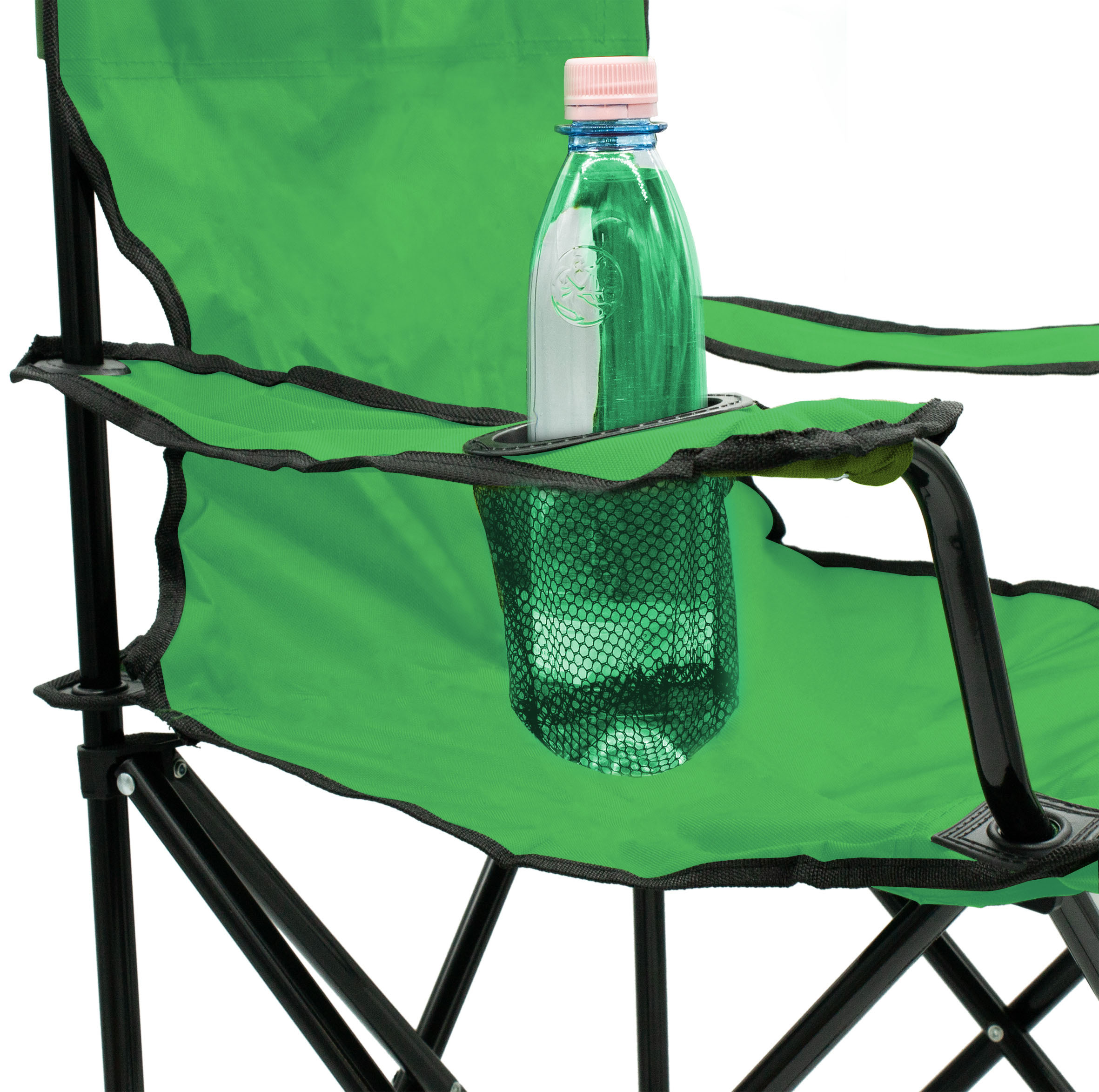 Campingstuhl mit Getränkehalter - 9 verschiedene Farben - Camping Strand und Garten Klappstuhl
