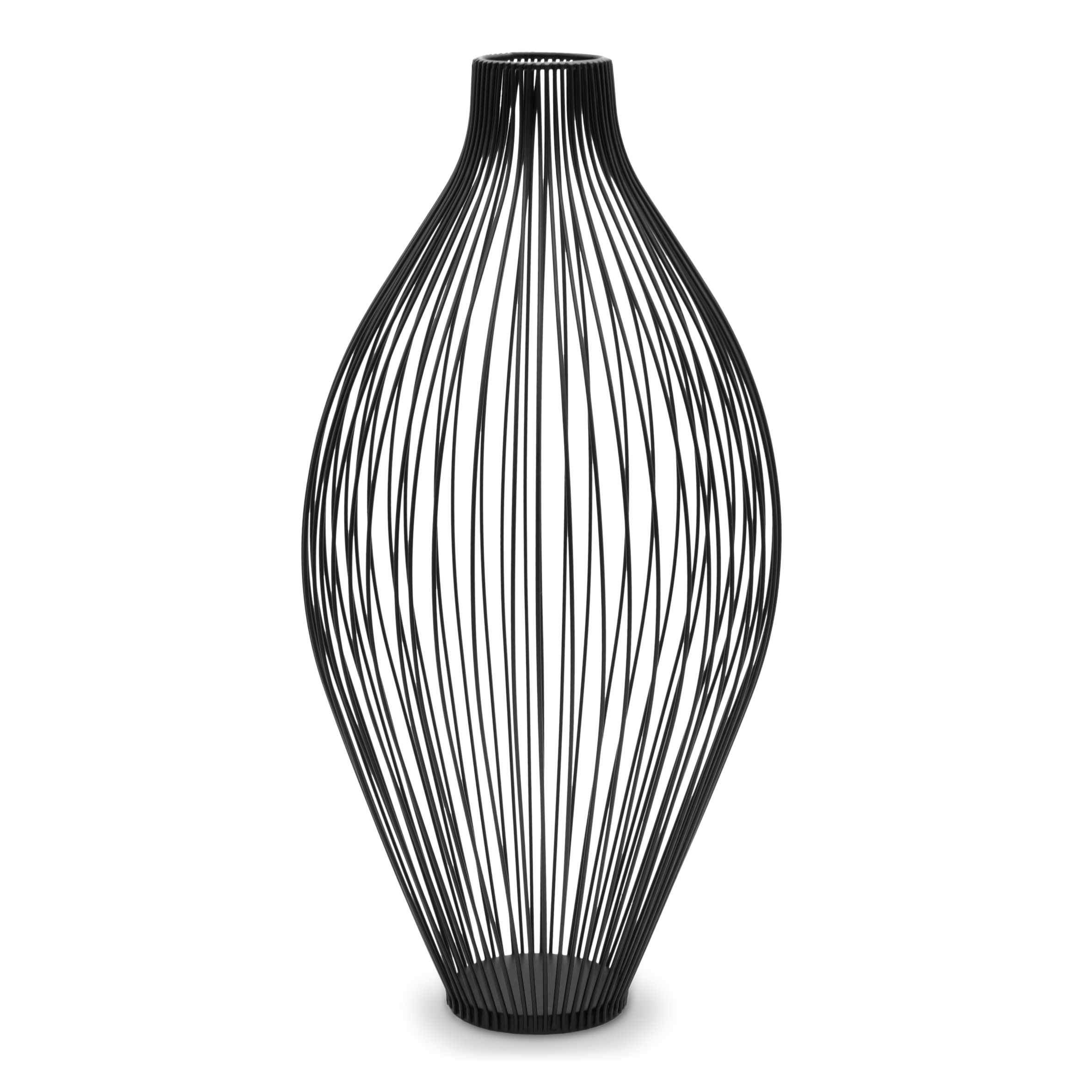 Metall Vase im Gitter Design für Trockenblumen - 45 cm - Deko Ständer für Kunstblumen