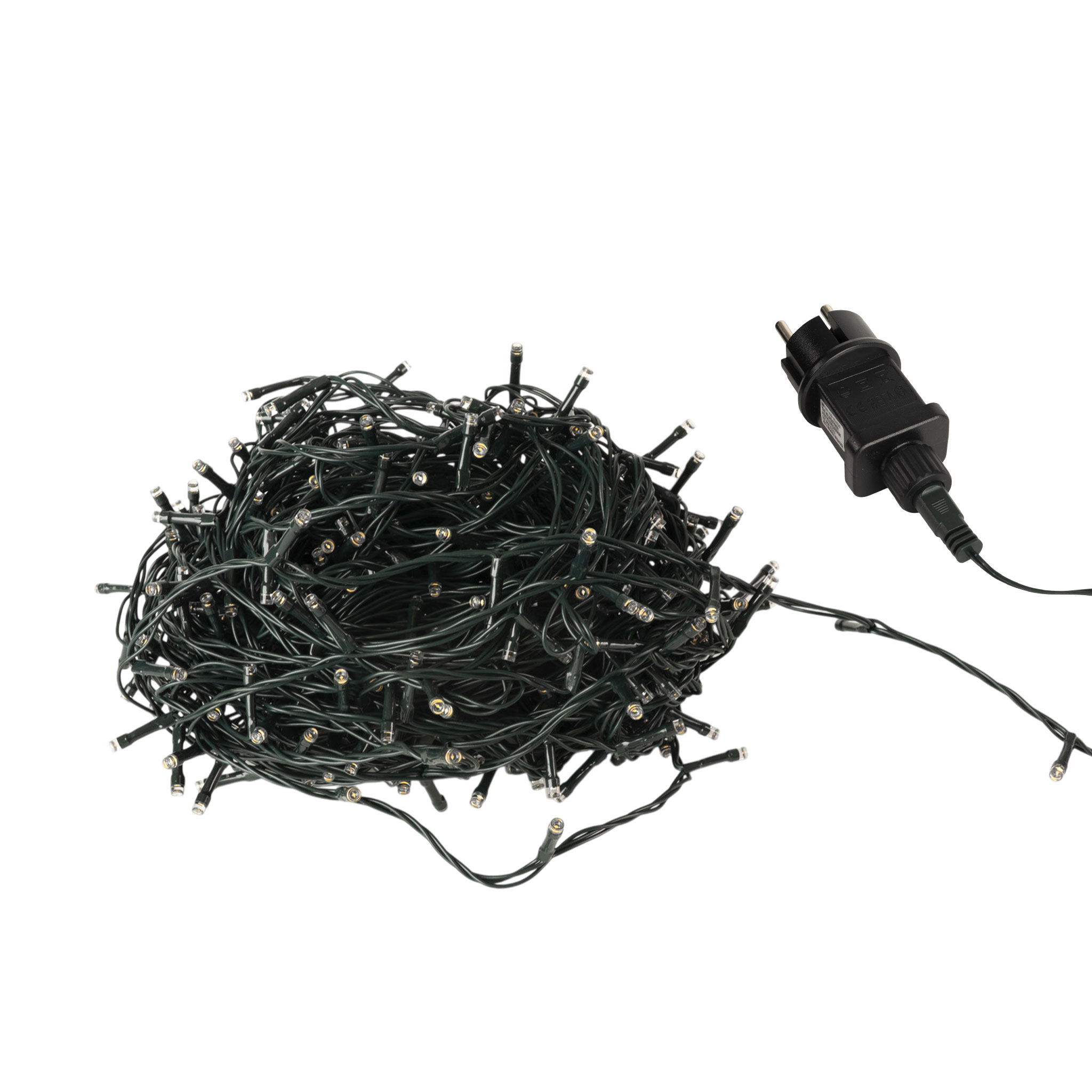 LED Weihnachts Lichterkette warm weiß - 36 m / 480 LED - Garten Deko Beleuchtung mit Timer