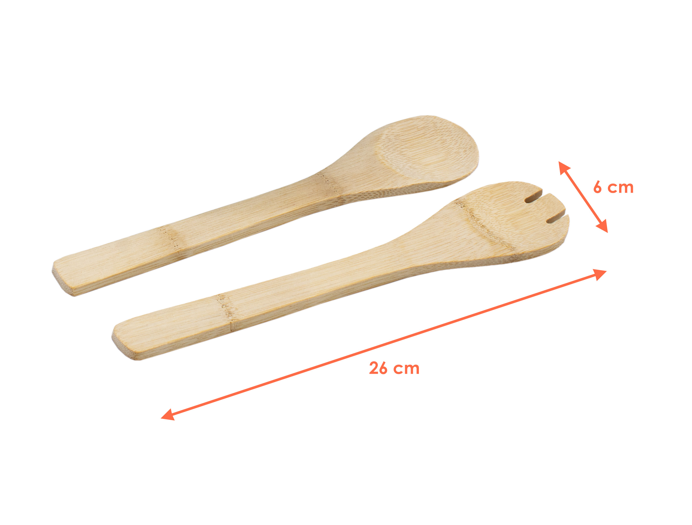 XXL Salatschüssel mit Bambus Deckel 30 cm - weiß - Kunststoff Schale groß inklusive Holz Besteck