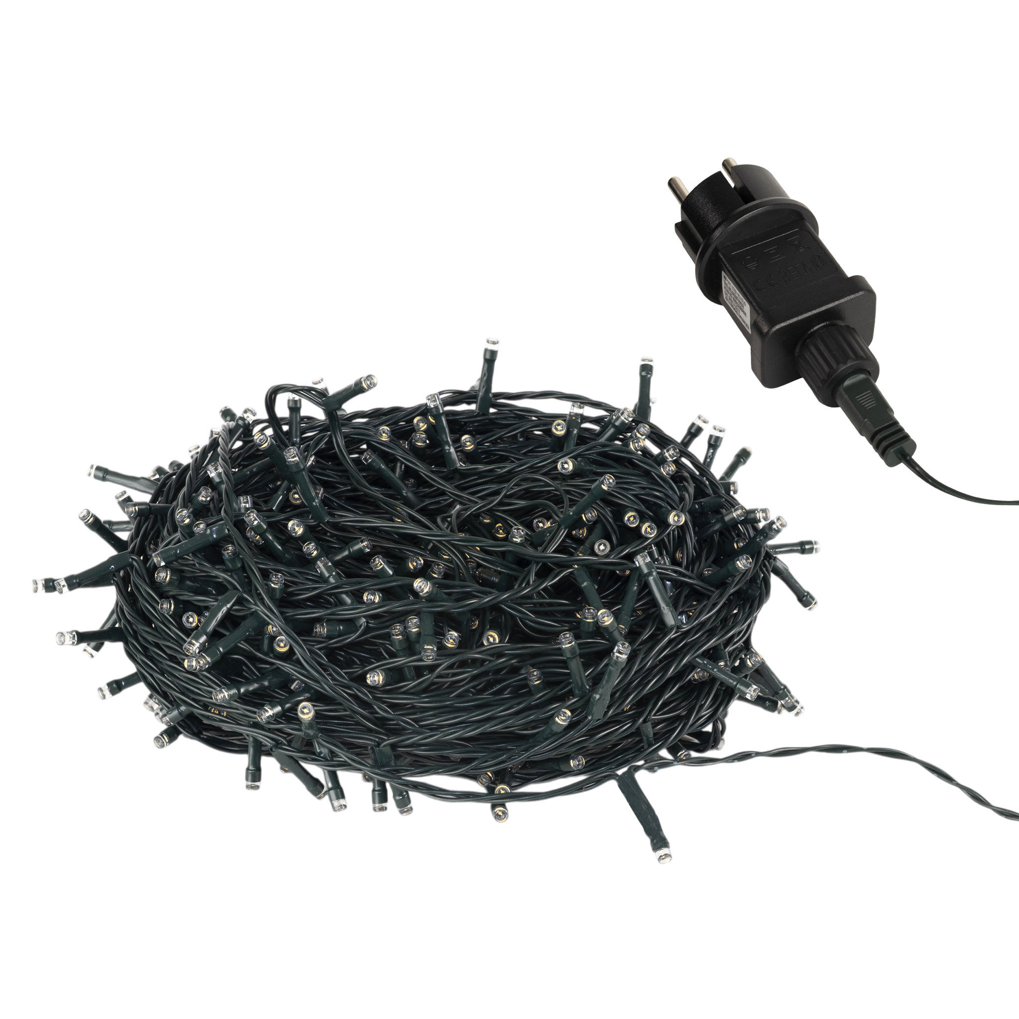 LED Weihnachts Lichterkette warm weiß - 30 m / 300 LED - Garten Deko Beleuchtung
