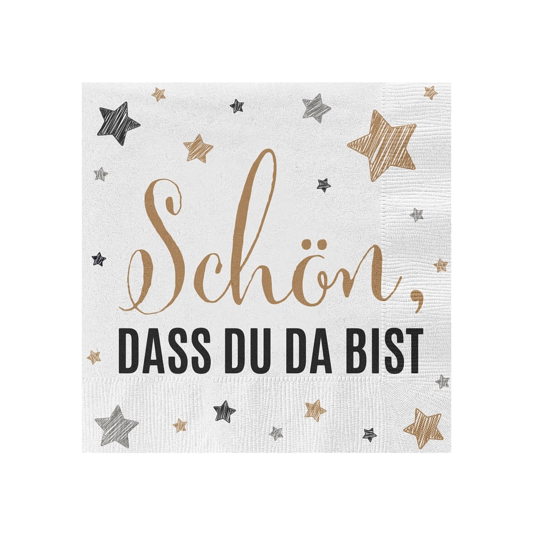 Servietten 60 Stück mit 3 verschiedenen Motiven - Weihnachten - Tischdeko Papierservietten 3er Set mit Spruch