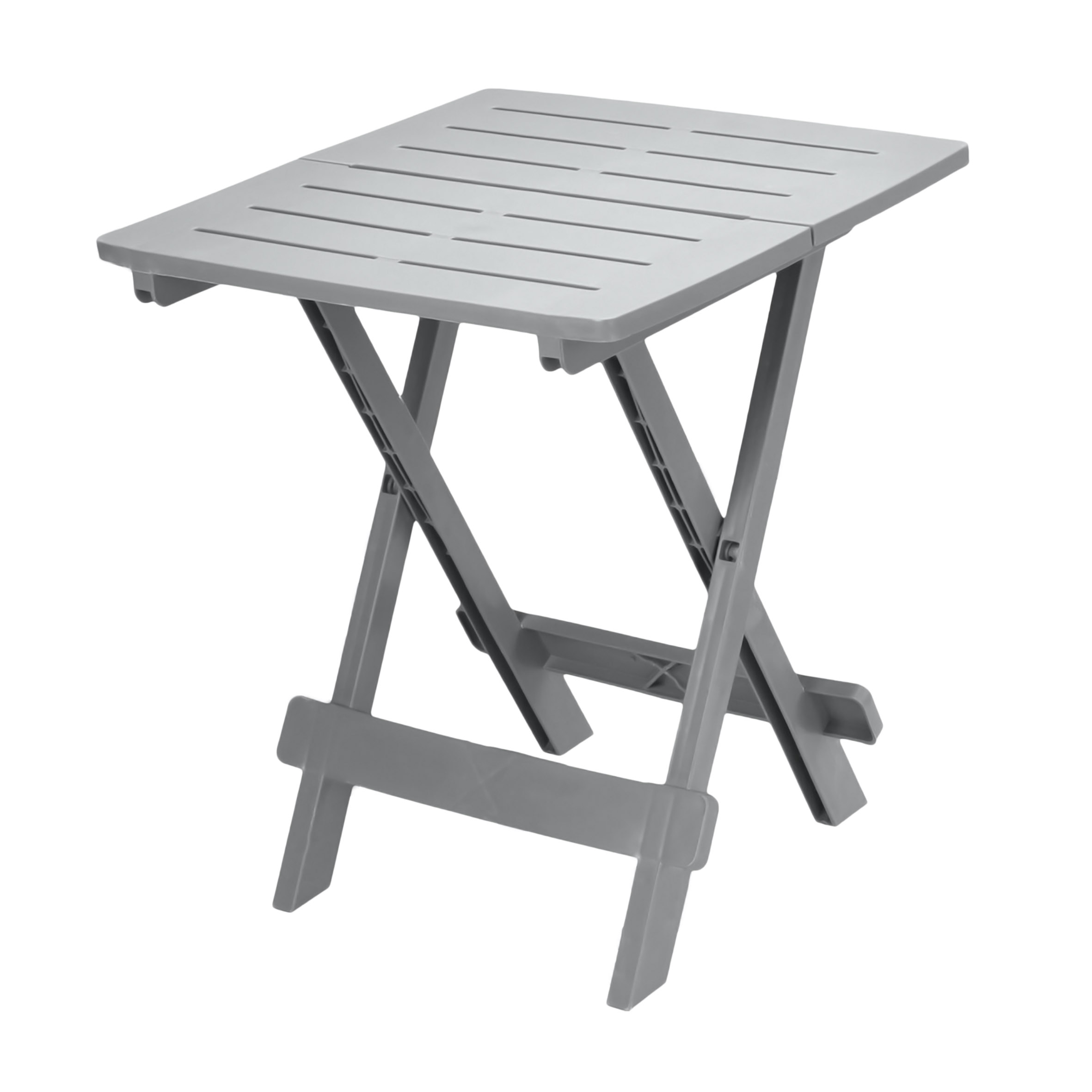 Klapptisch grau - 72 cm - Kunststoff Garten Beistelltisch